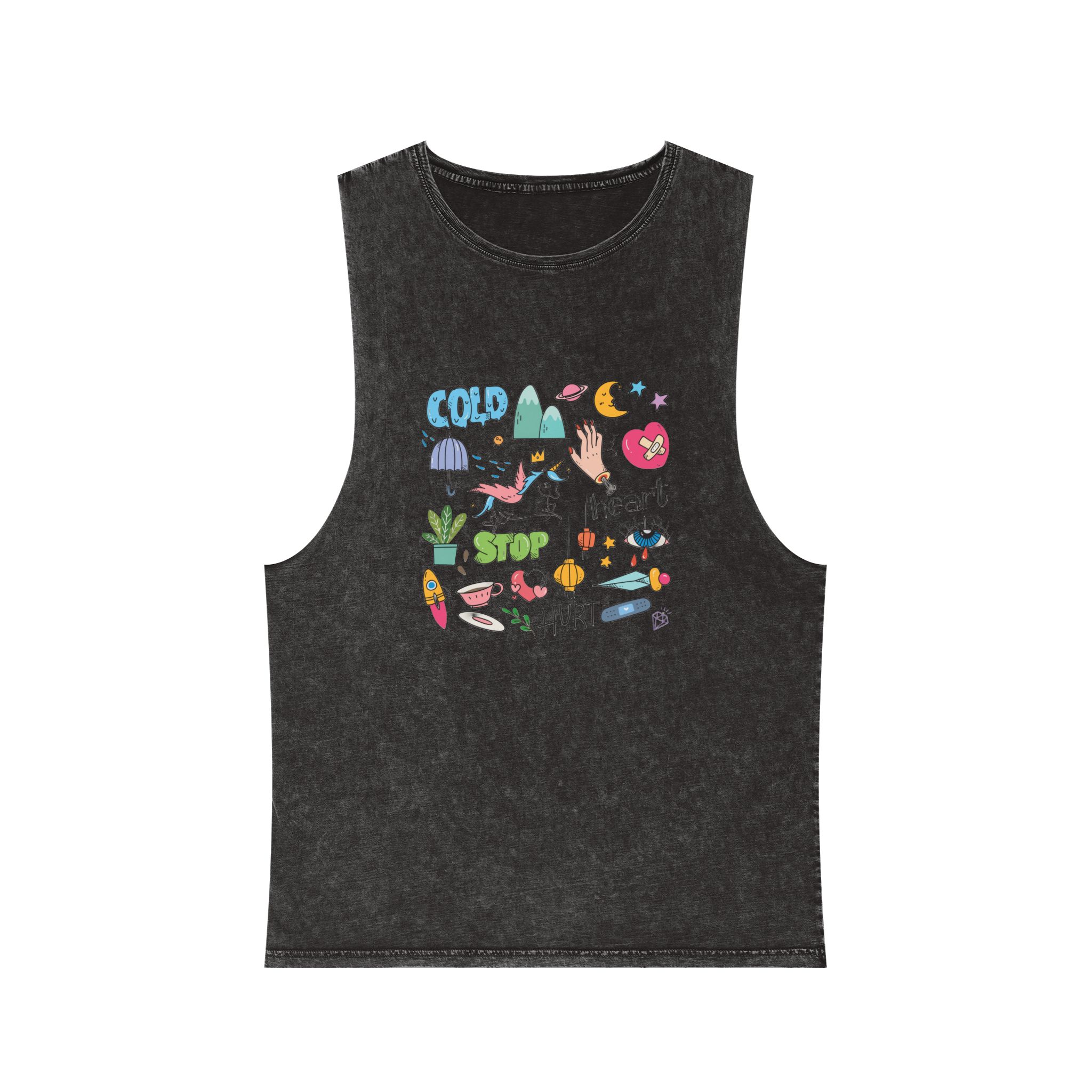 Unicorn V147 Unisex Stonewash Tank Top