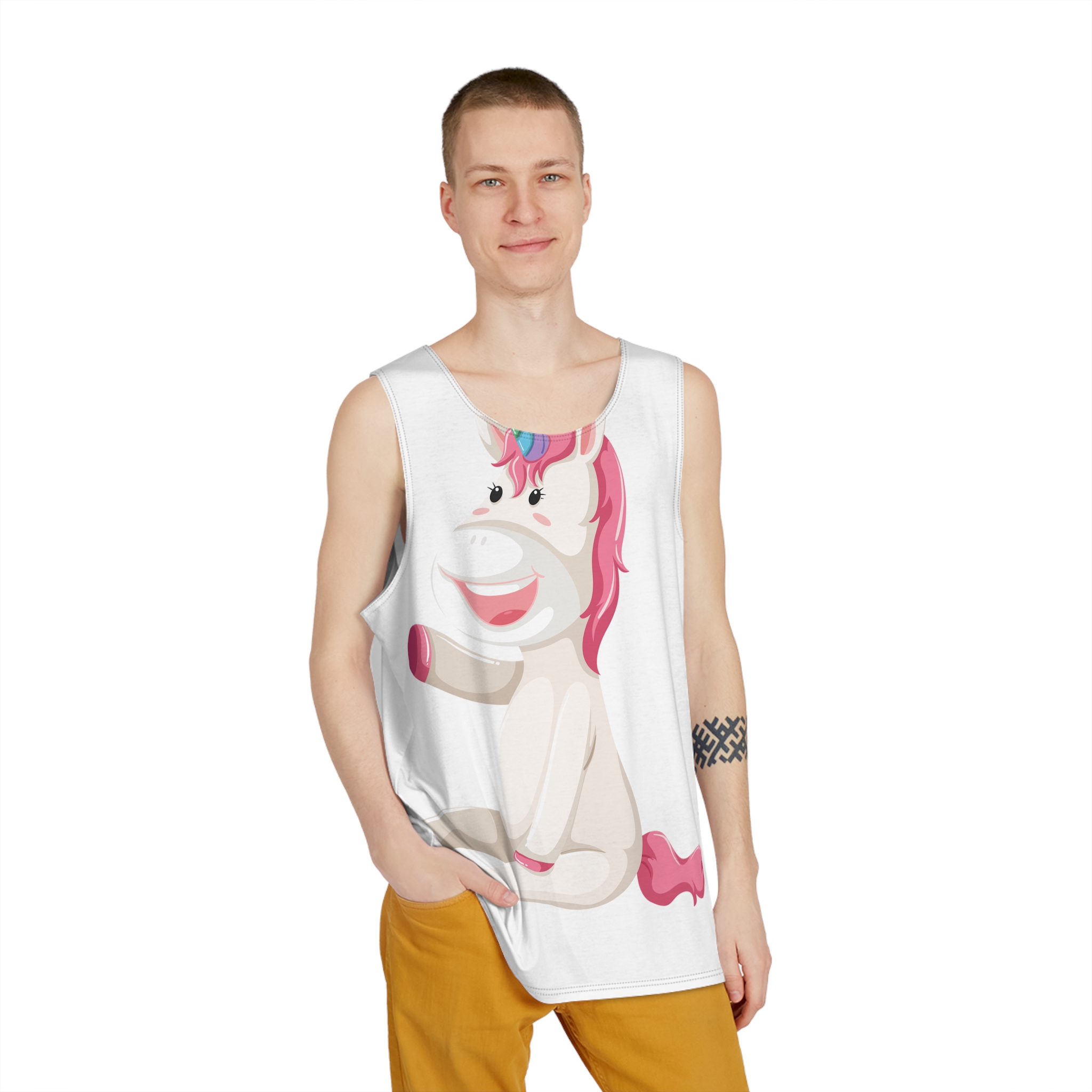 Unicorns 70 Mens Tank Aop - Image 3