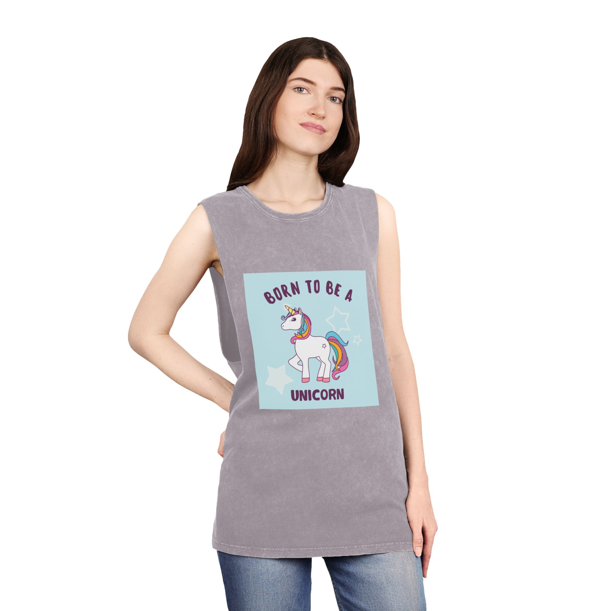 Unicorn V36 Unisex Stonewash Tank Top - Image 20