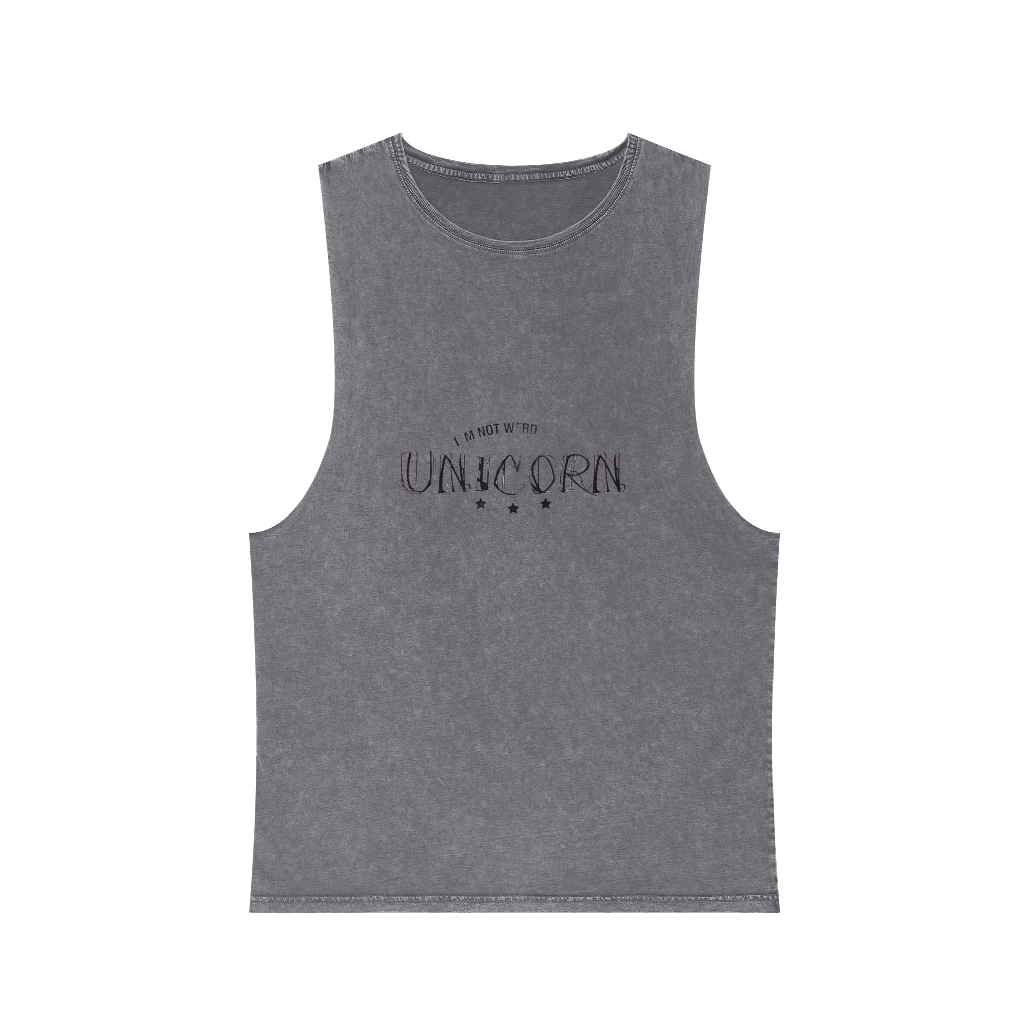 I Am Not Werd I Am An Unicorn Unisex Stonewash Tank Top - Image 9