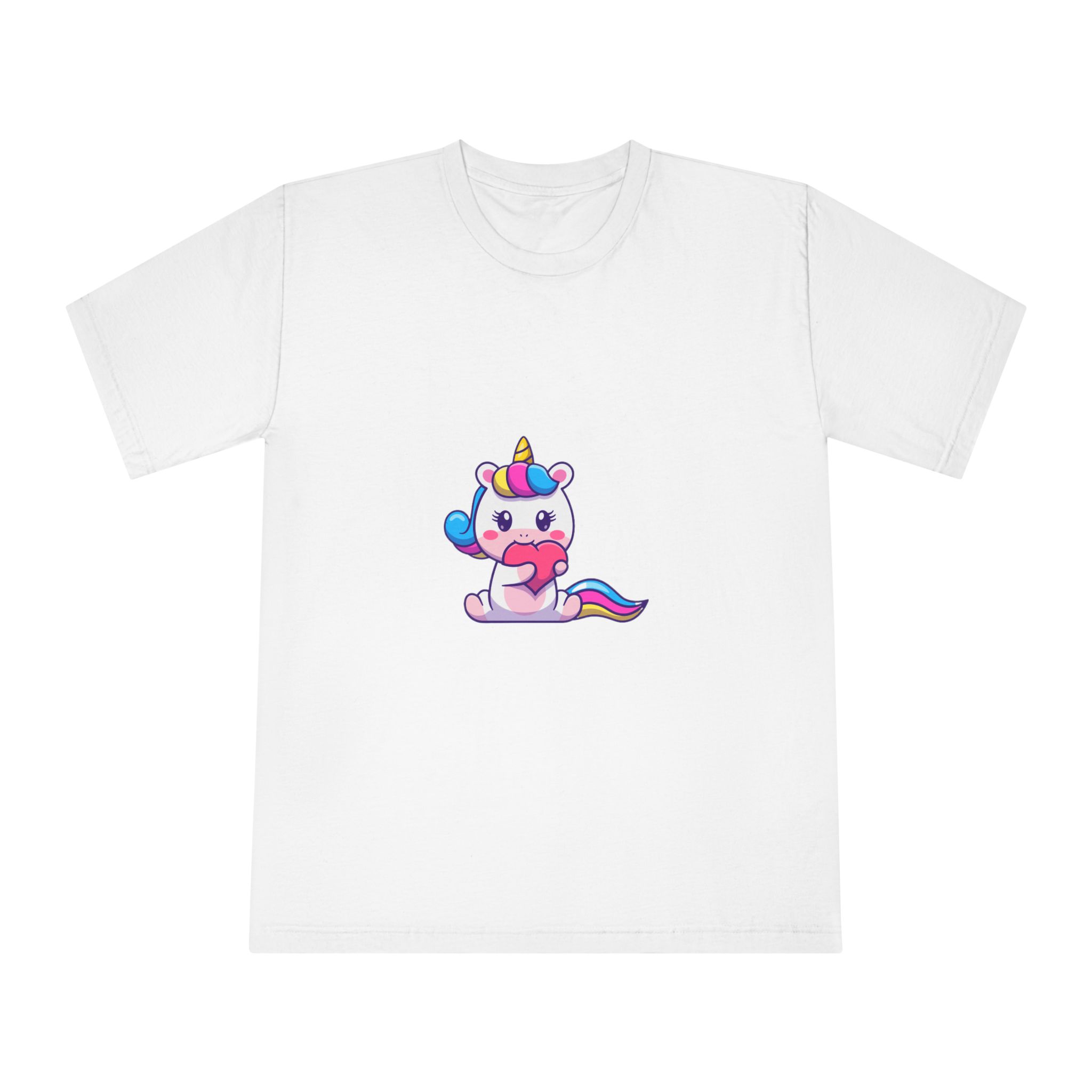Cute Unicorn Heart Unisex Classic Crewneck T Shirt