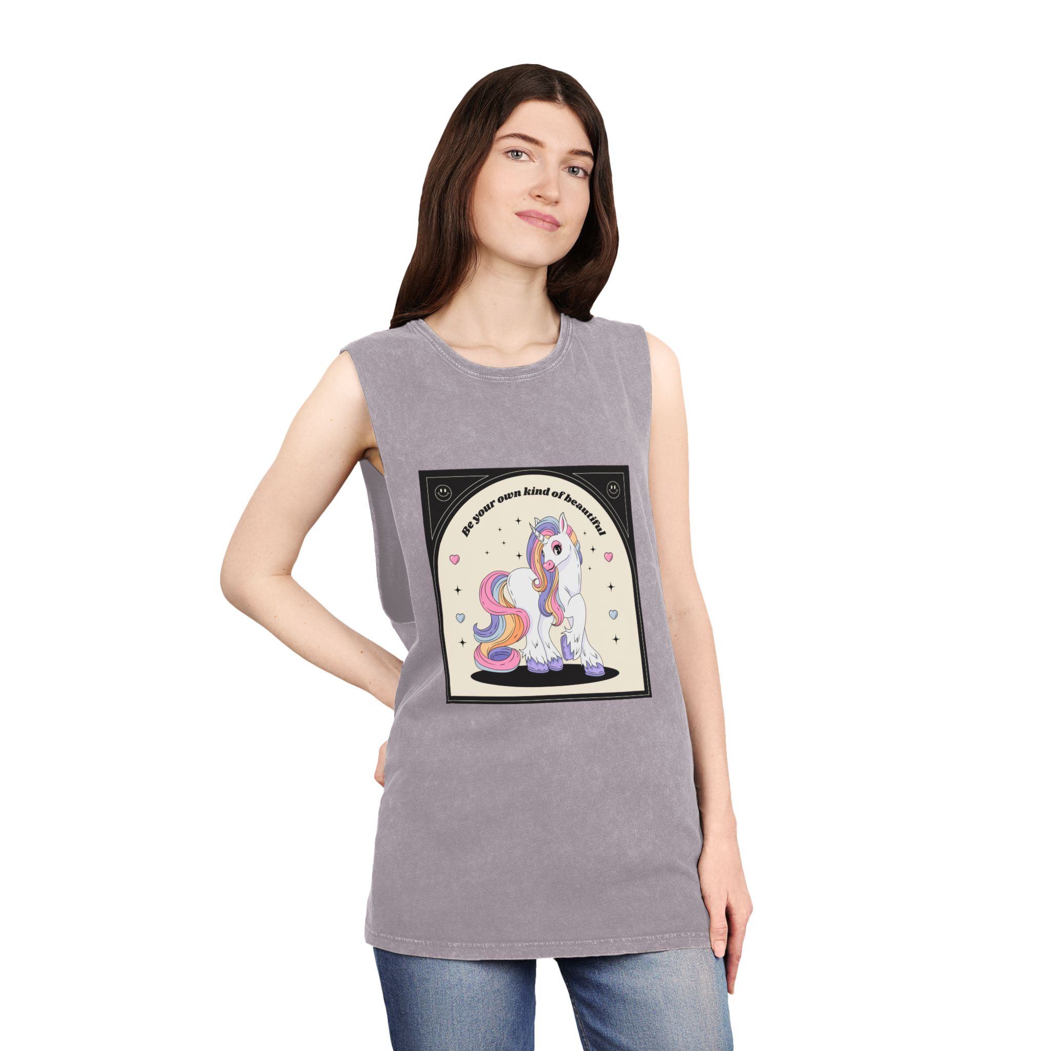 Unicorn V454 Unisex Stonewash Tank Top - Image 20