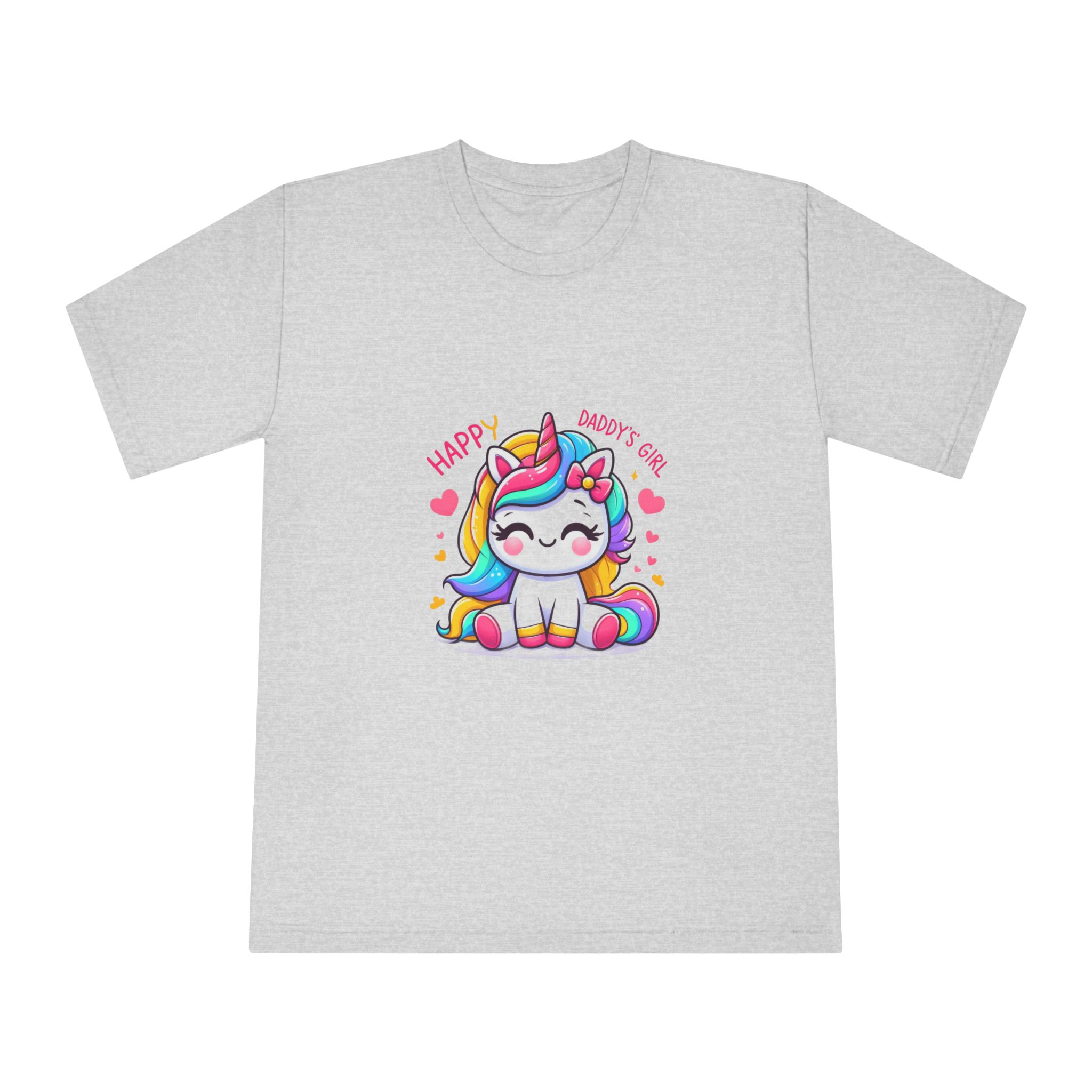 Happy Daddys Girl Unicorn Unisex Classic Crewneck T Shirt - Image 13