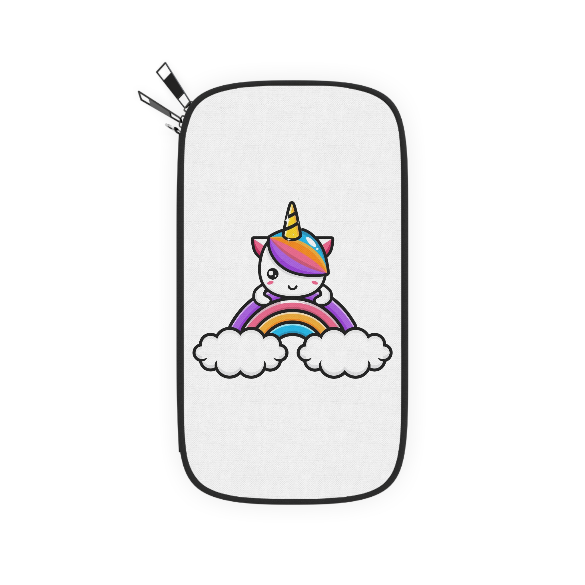 Cute Unicorn Mascot Design (2) Passport Wallet - Image 2