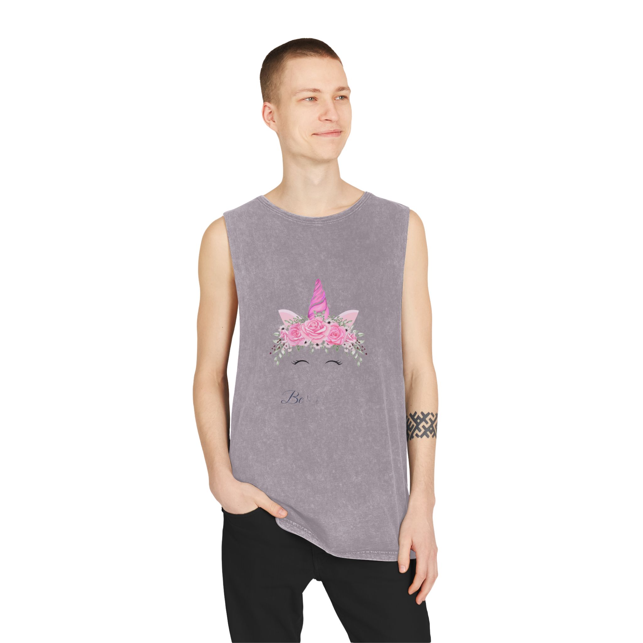 Unicorn V540 Unisex Stonewash Tank Top - Image 19