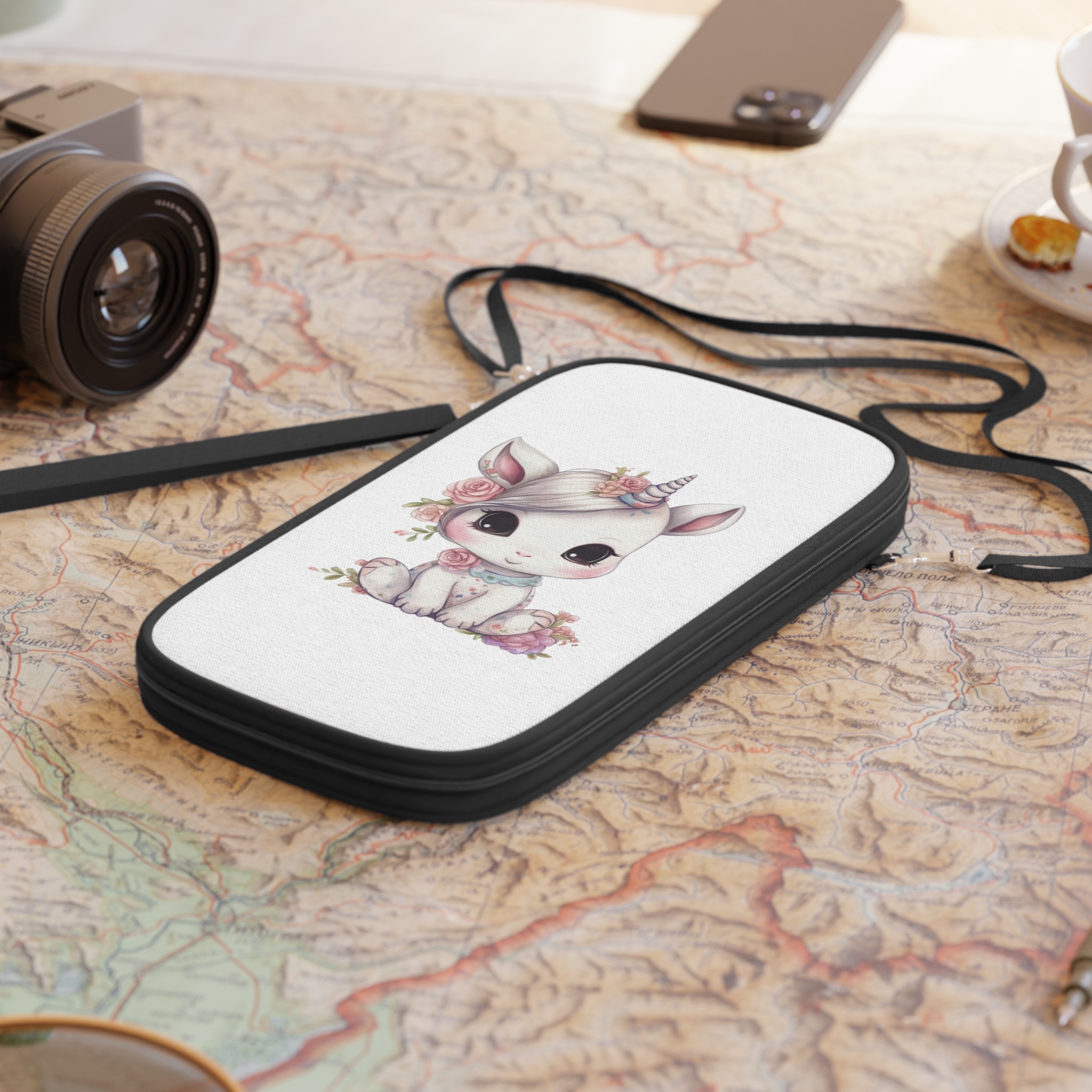 Cute Baby Unicorn Sublimation Passport Wallet - Image 4