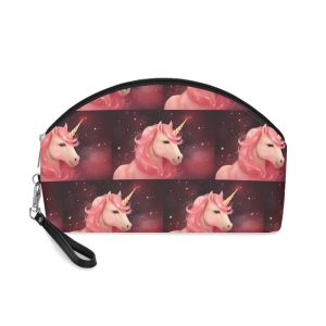 Pink Unicorn Fantastic Illustration (3) Makeup Bag