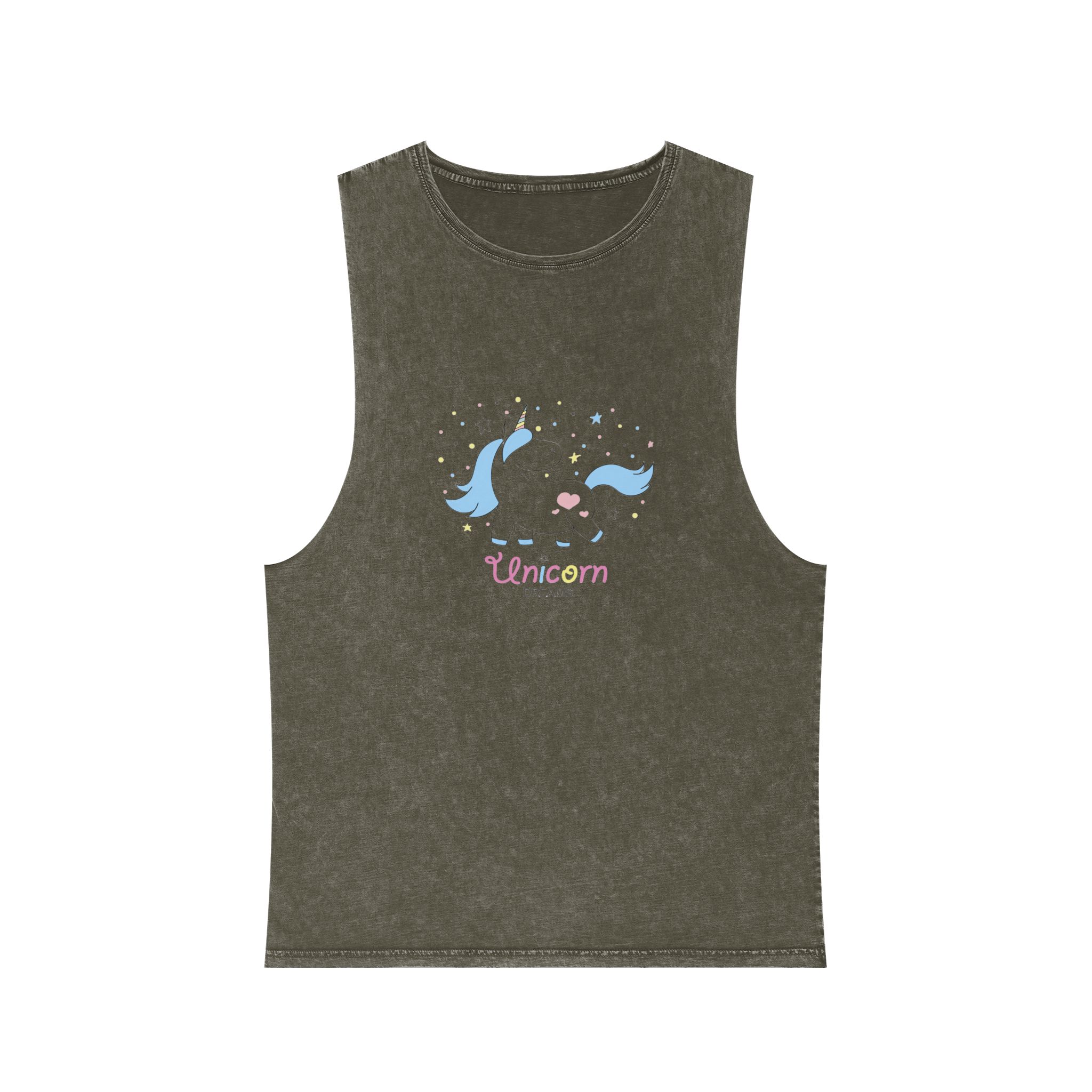 Unicorn V378 Unisex Stonewash Tank Top - Image 5