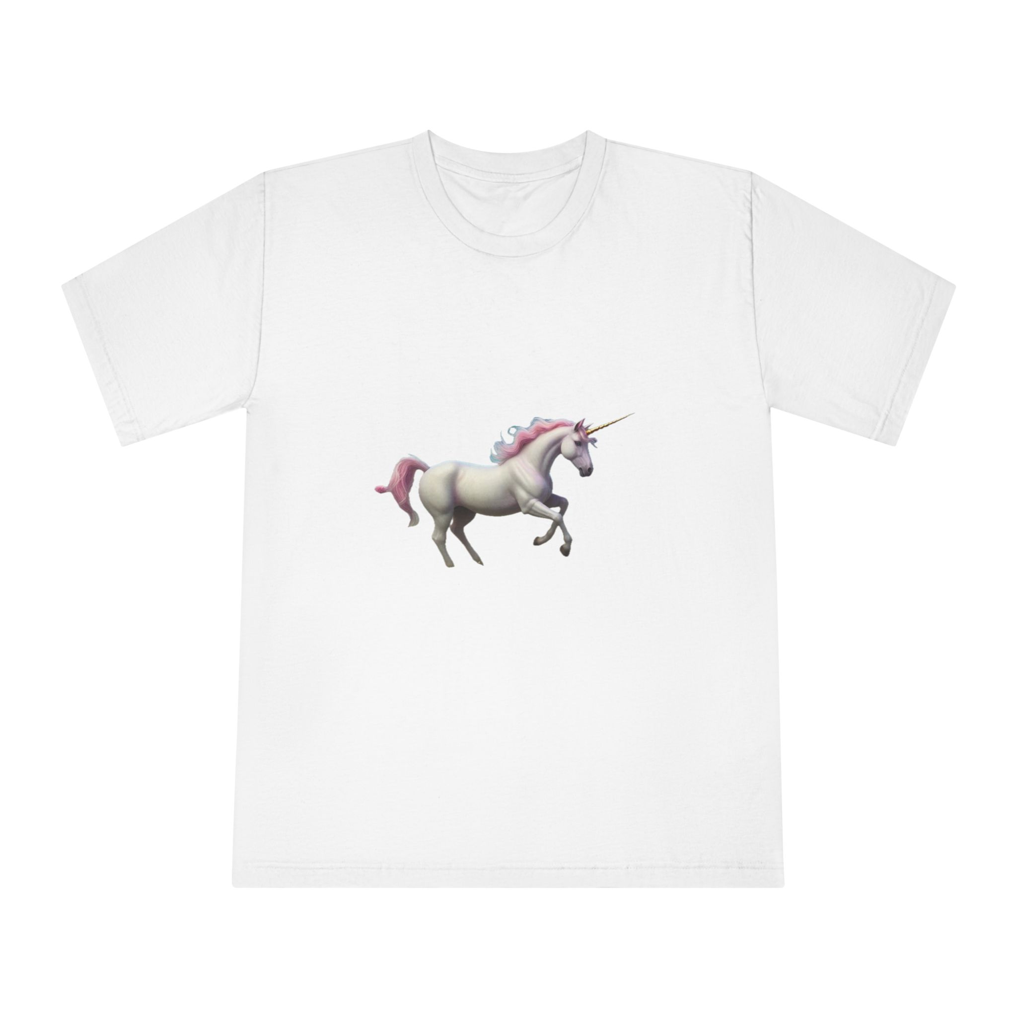 Beautiful Unicorn Running Magical Meadow Unicorn Background Images Whimsical Unicorn (54) Unisex Classic Crewneck T Shirt