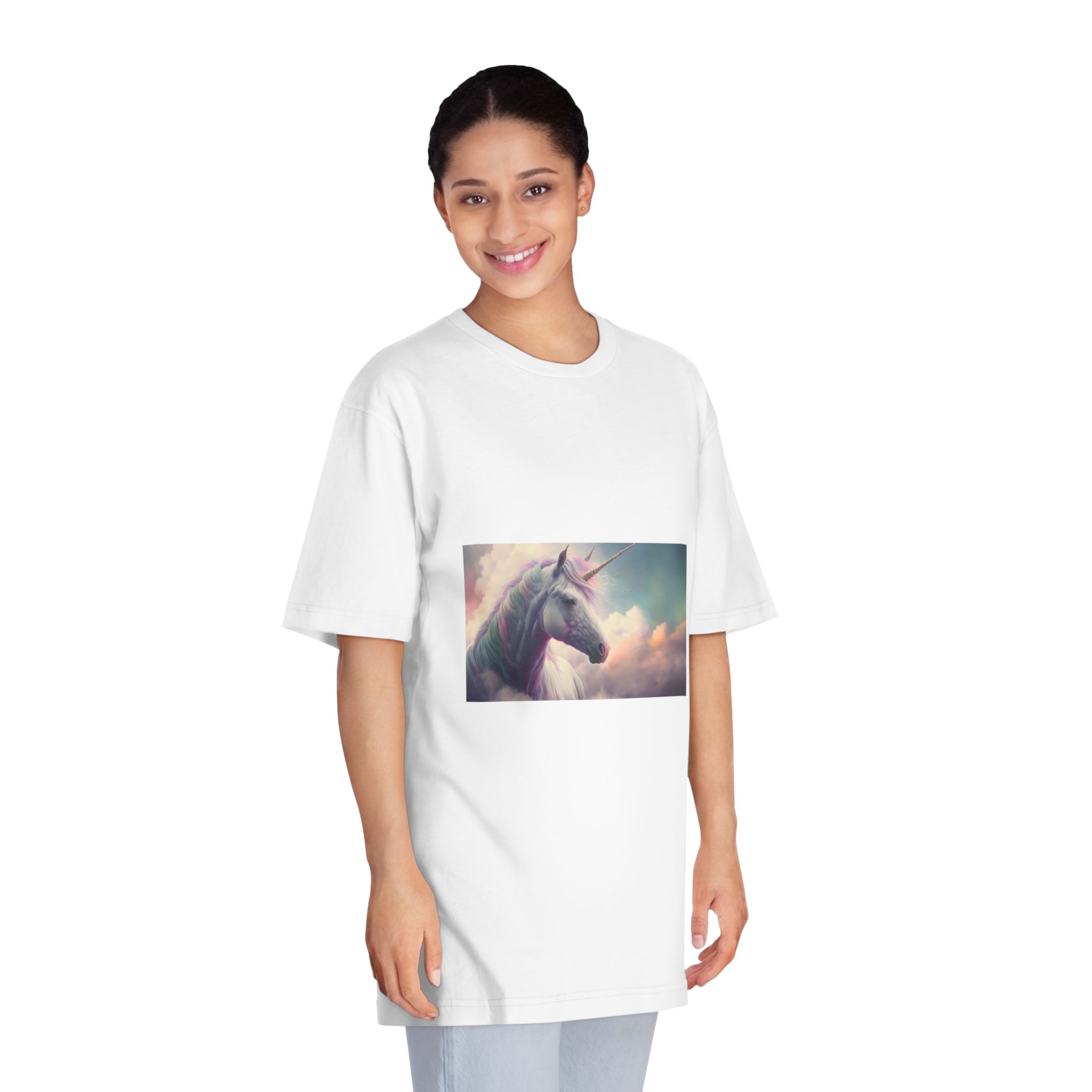 Unicorn (1) Unisex Classic Crewneck T Shirt - Image 3