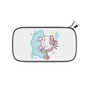 Cute Unicorn Princess Cartoon Sleep Cloud Kawaii Clipart Passport Wallet