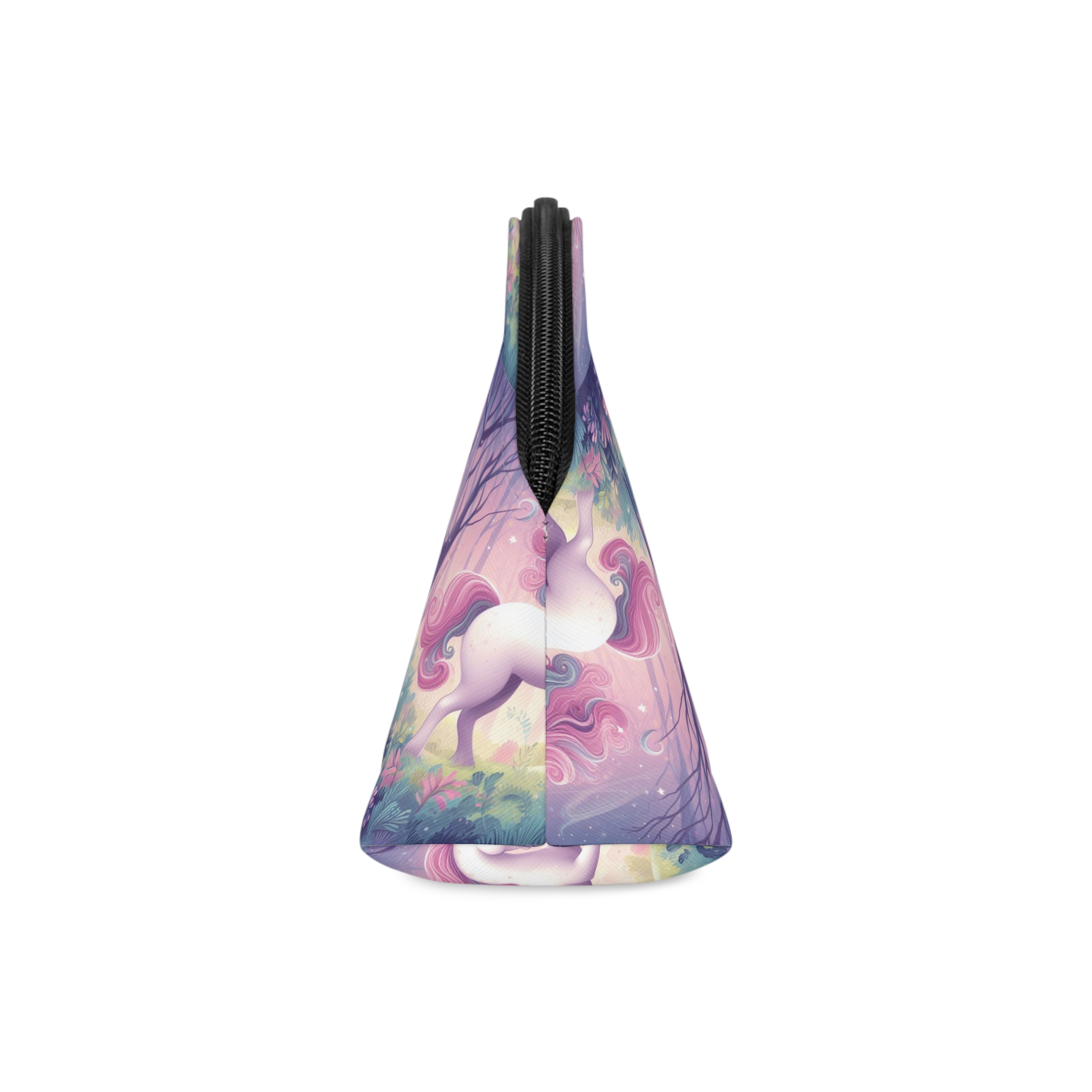 Beautiful Unicorn Running Magical Meadow Unicorn Background Images Whimsical Unicorn (4) Makeup Bag - Image 4