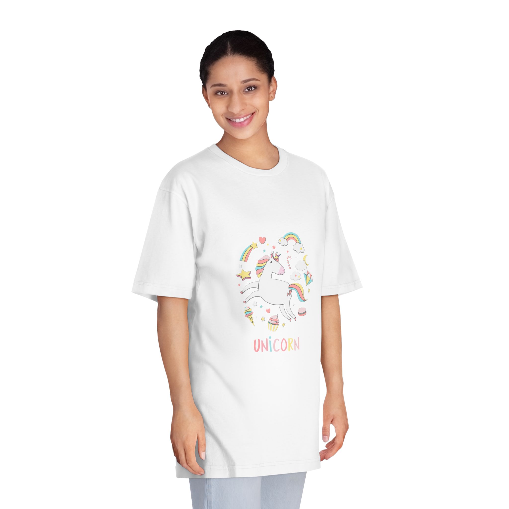 Unicorns 66 Unisex Classic Crewneck T Shirt - Image 3