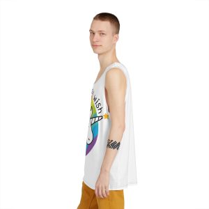 Make Wish Unicorn Rainbow Vector Illustration Mens Tank Aop
