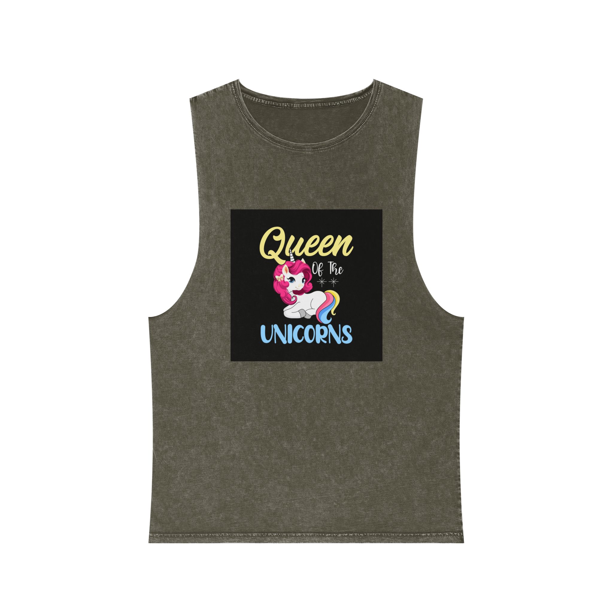 Unicorn 19 Unisex Stonewash Tank Top - Image 5