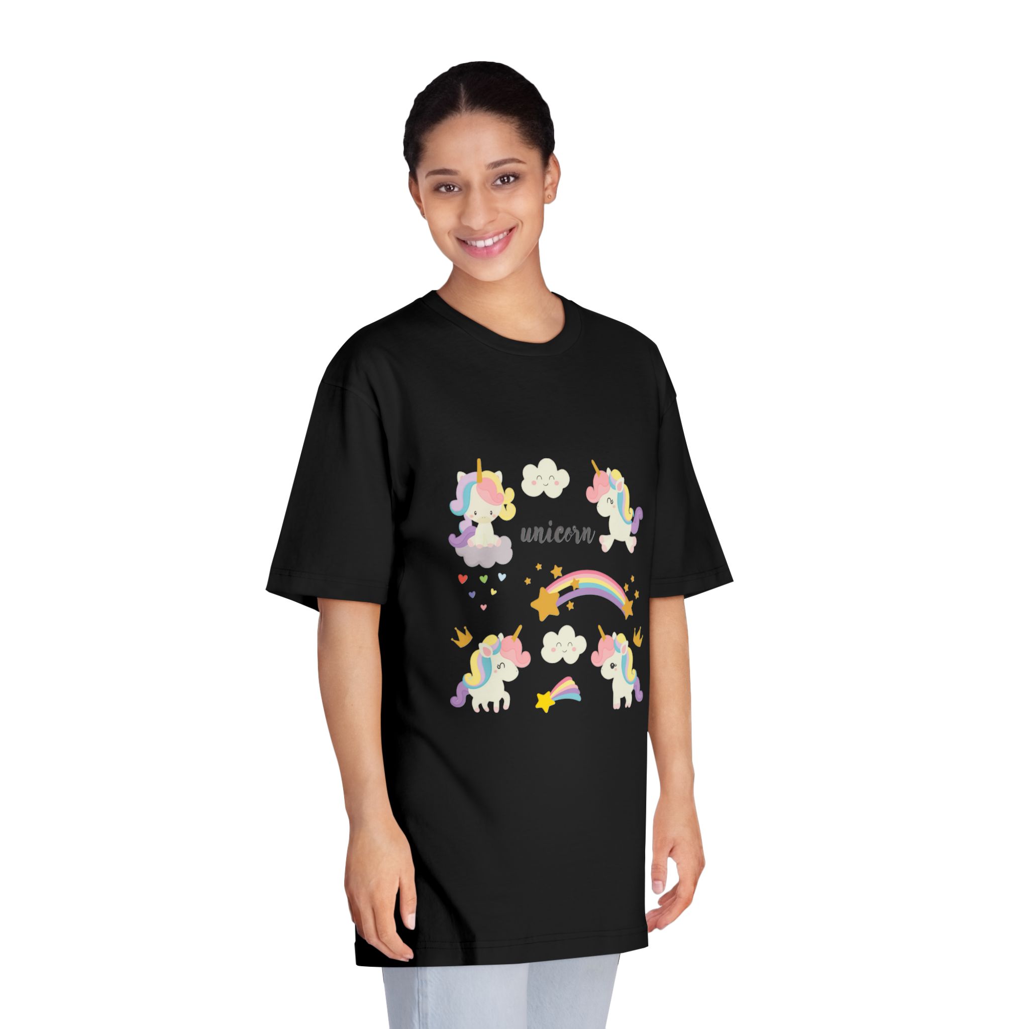 Unicorns 40 Unisex Classic Crewneck T Shirt - Image 7