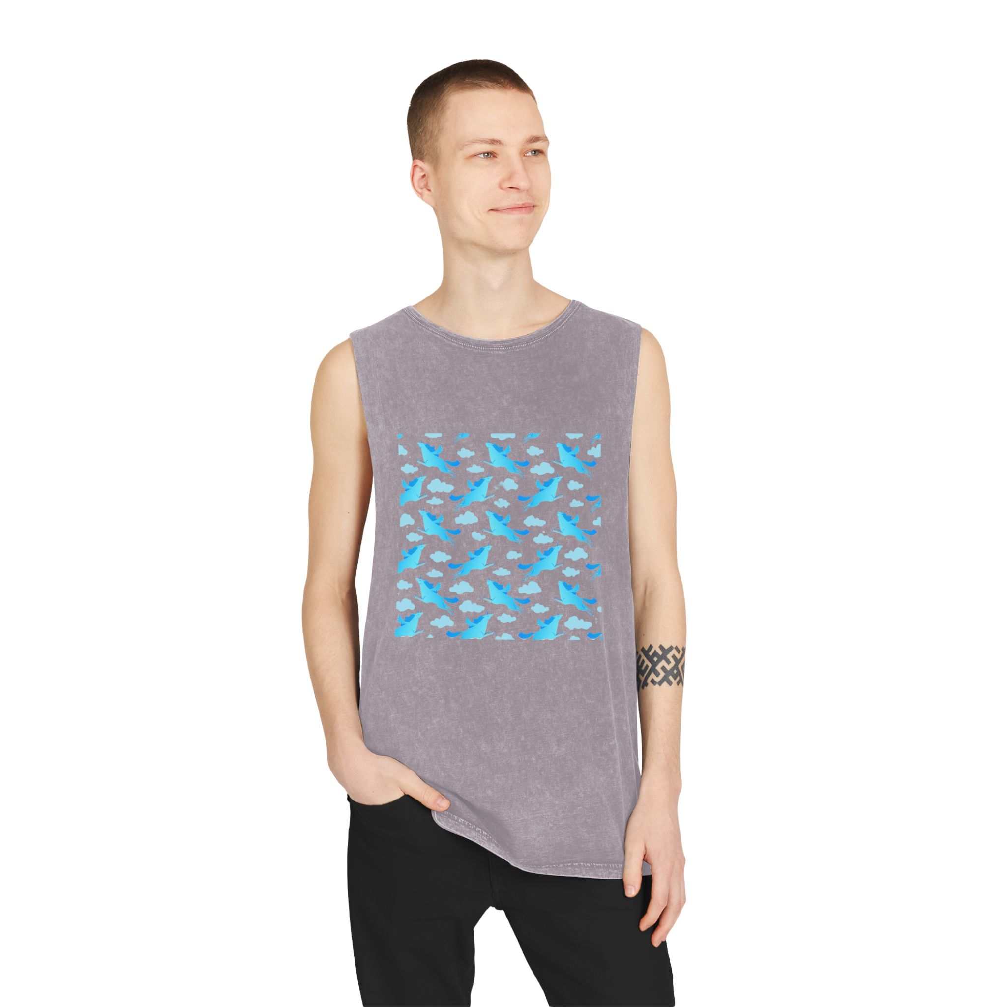 Unicorn V511 Unisex Stonewash Tank Top - Image 19