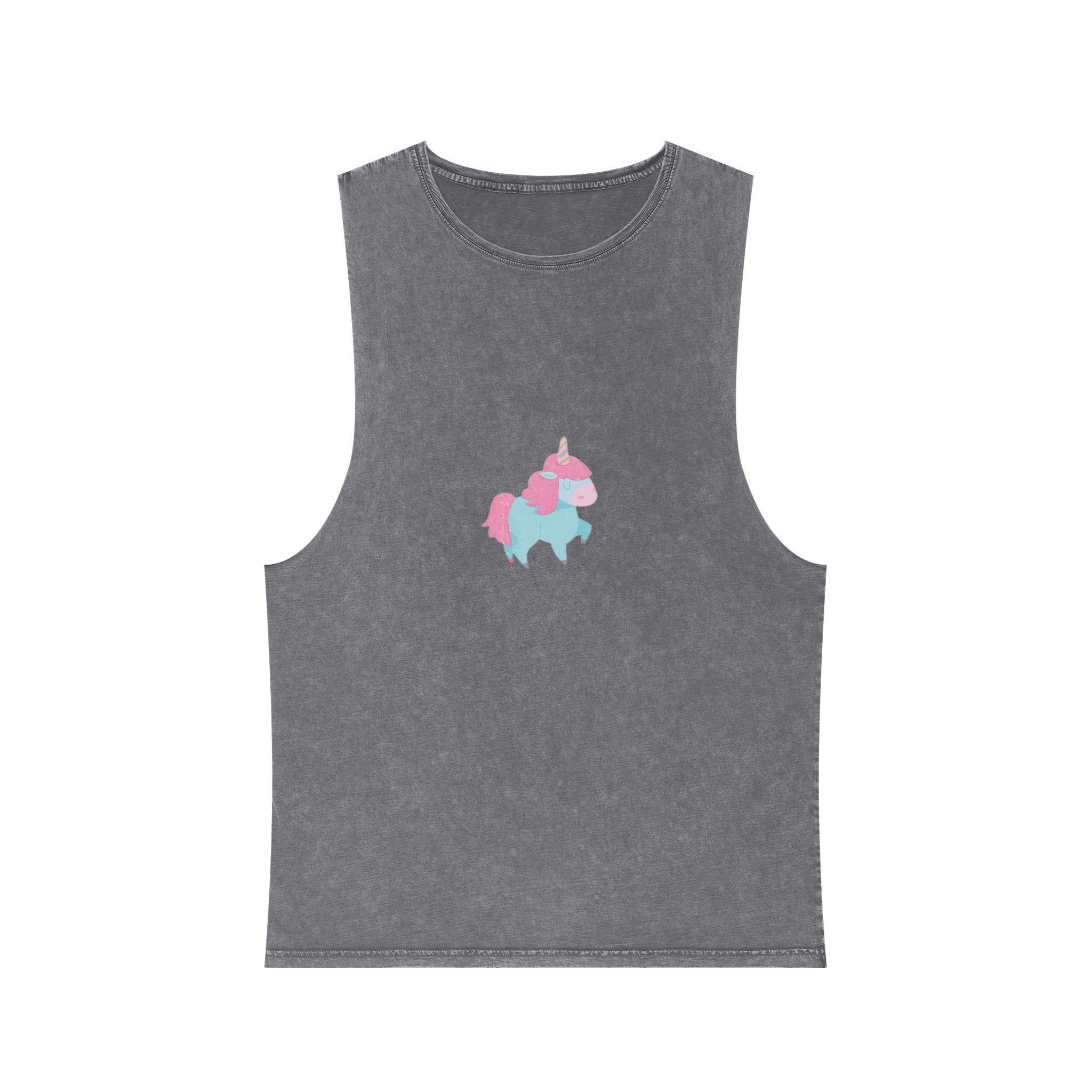 Unicorn V81 Unisex Stonewash Tank Top - Image 9