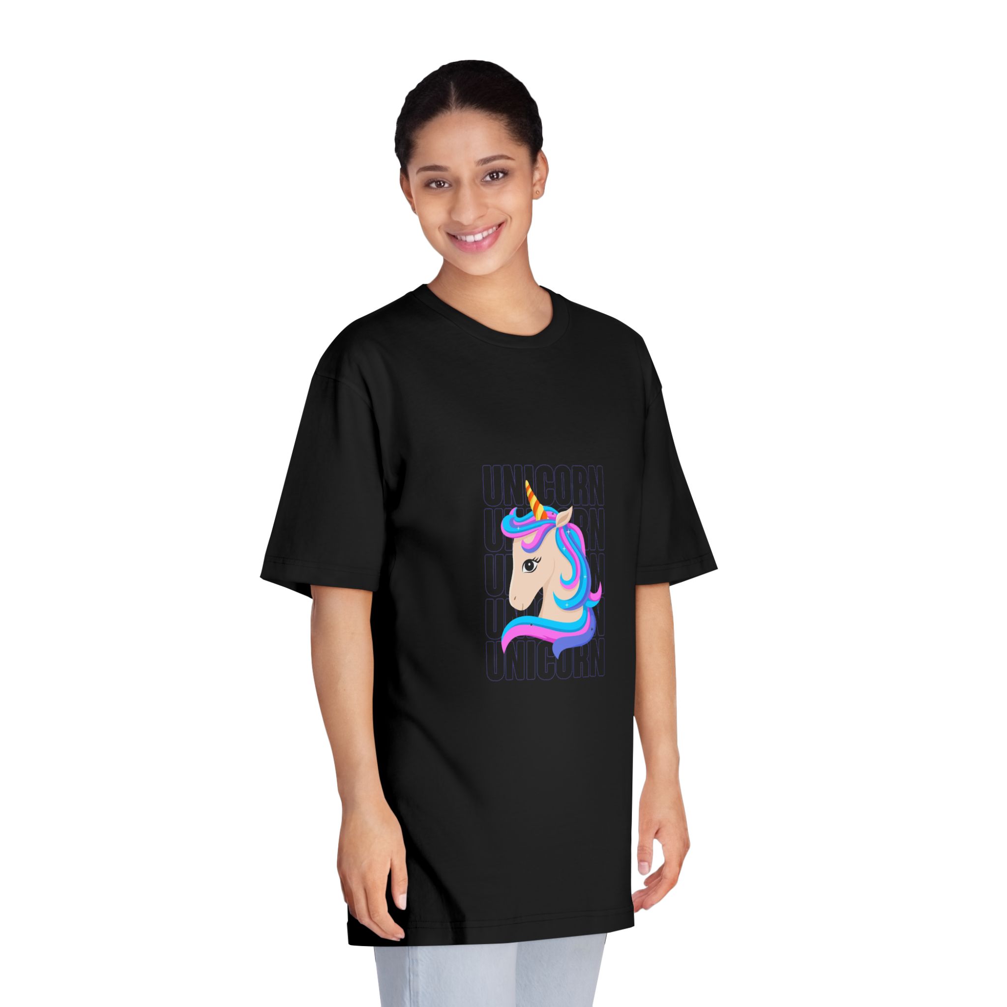 Cute Unicorn Unisex Classic Crewneck T Shirt - Image 7
