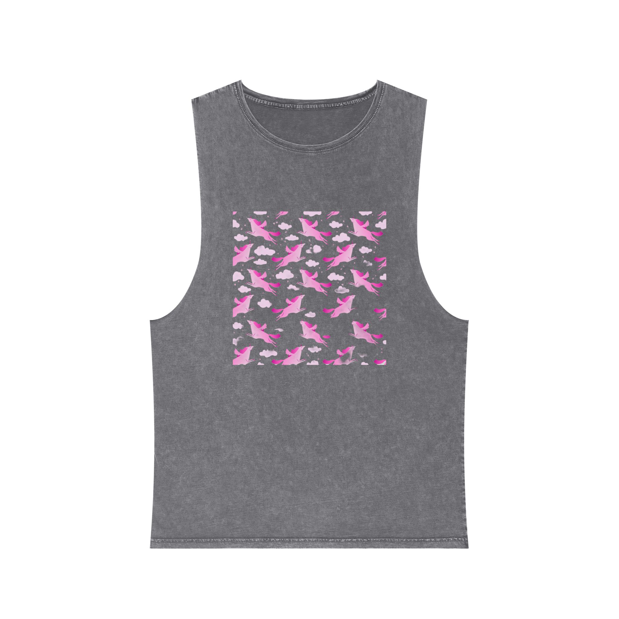 Unicorn V512 Unisex Stonewash Tank Top - Image 9