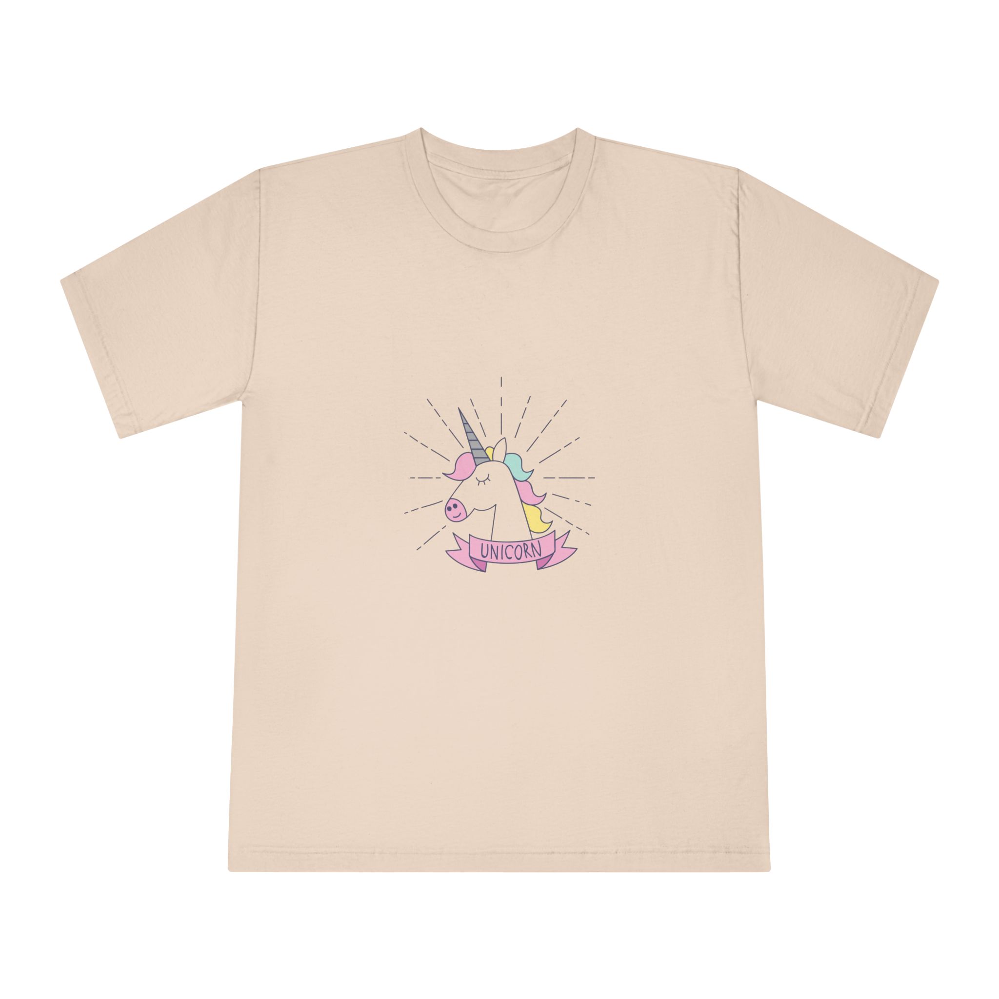 Unicorn Symbol Isolated White Background Unisex Classic Crewneck T Shirt Product - Image 9
