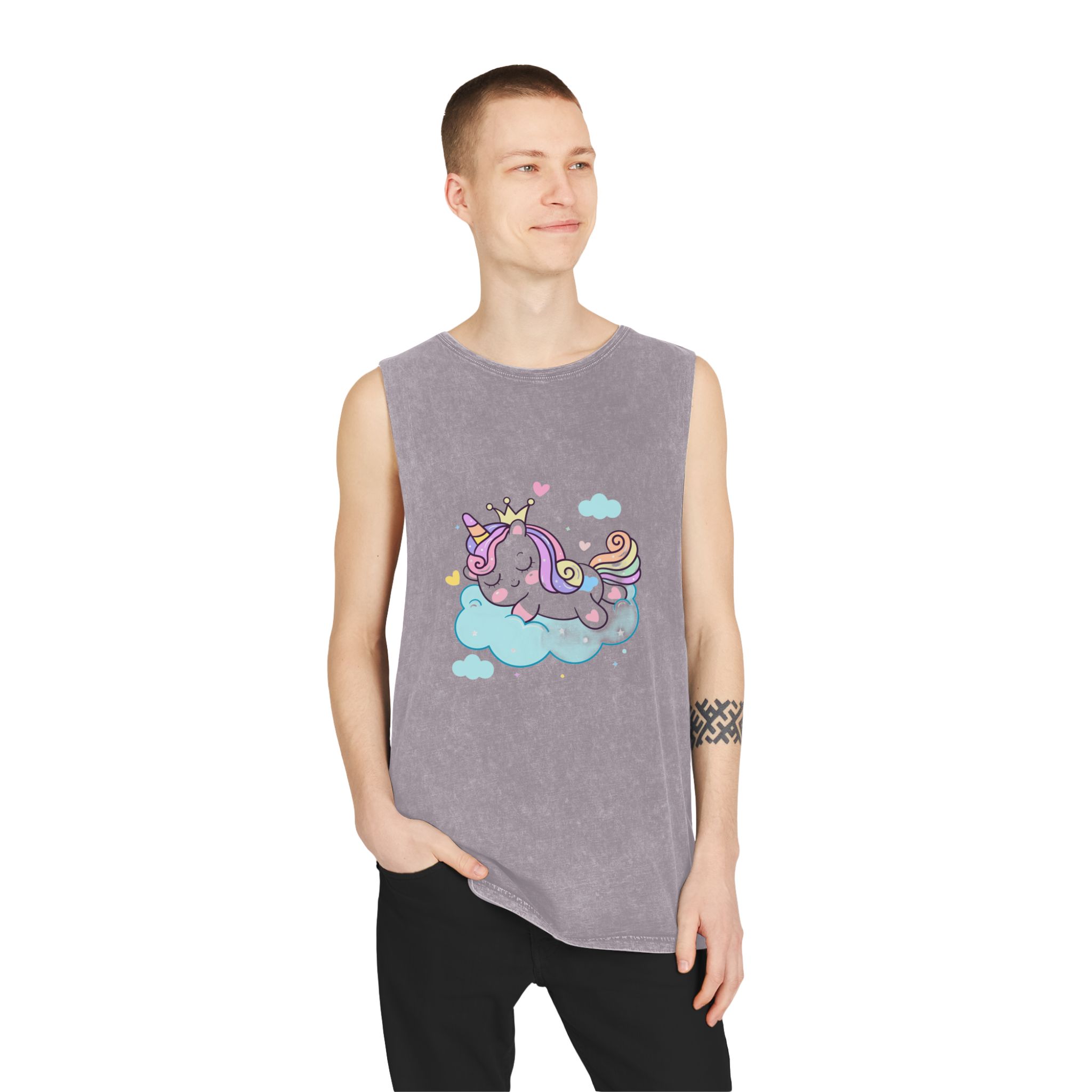 Unicorn V381 Unisex Stonewash Tank Top - Image 19