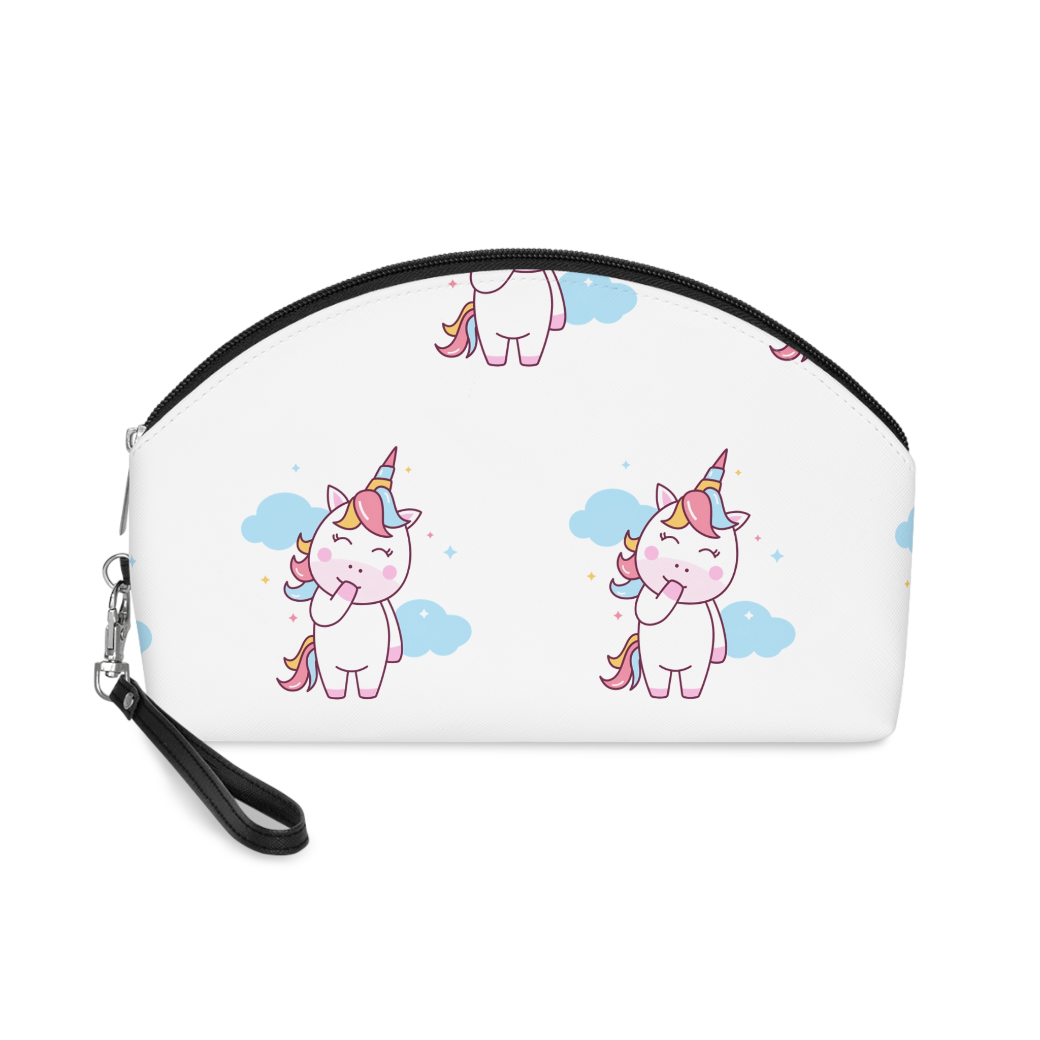 Cute Unicorn Illustration Makeup Bag