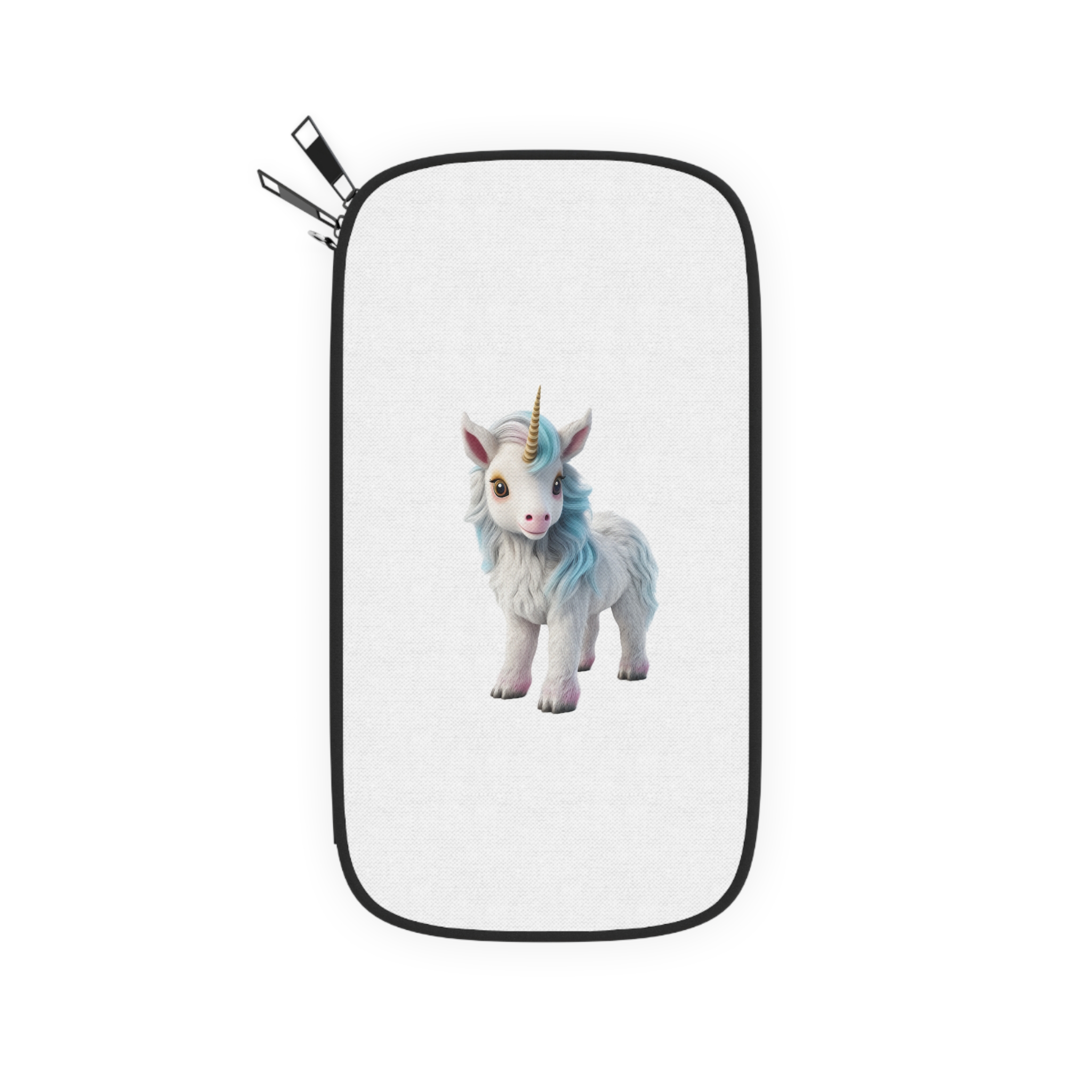Colorful Cartoon Animated 3d Unicorn Children (7) Passport Wallet - Image 2