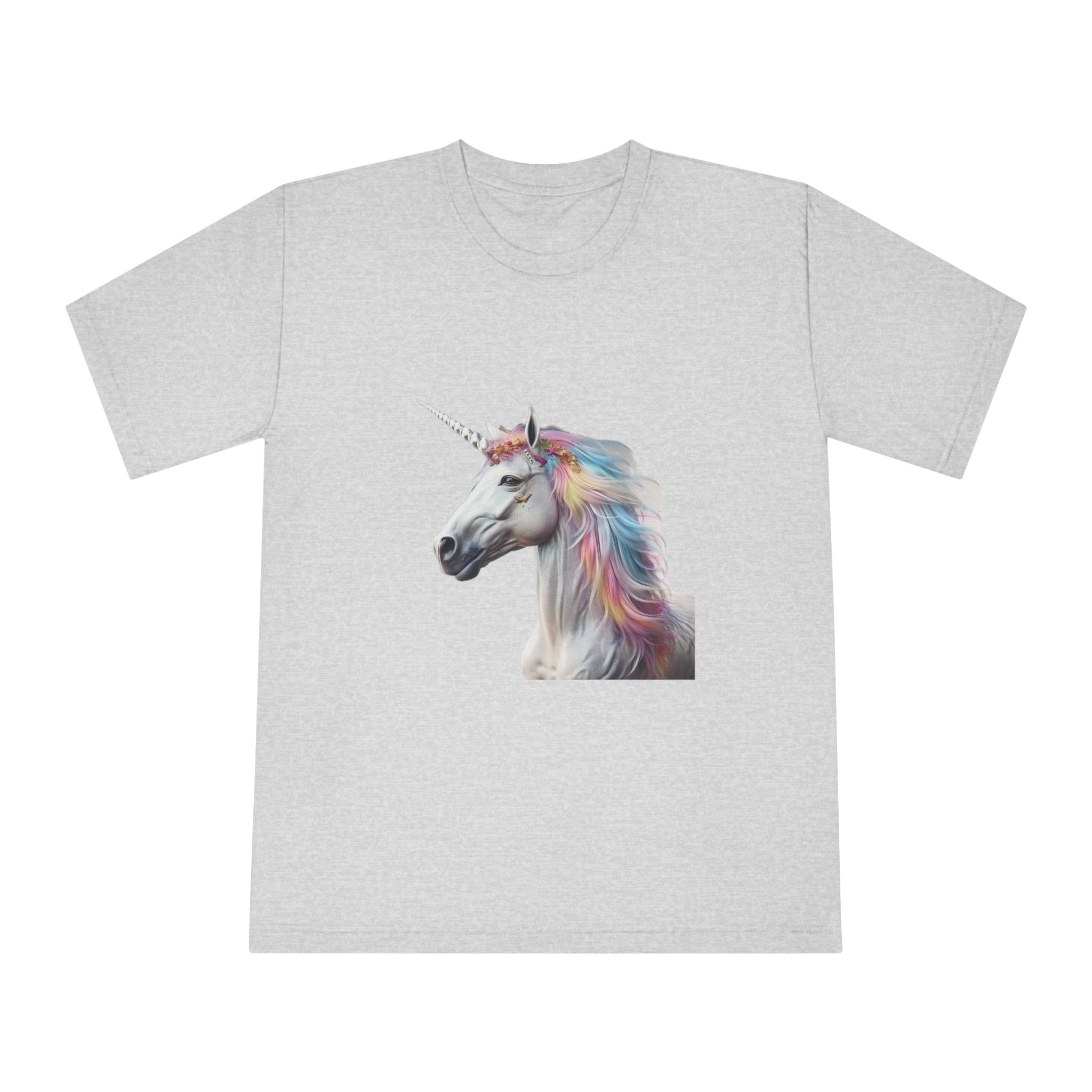 Colorful 3d Mythical Unicorn (3) Unisex Classic Crewneck T Shirt - Image 13