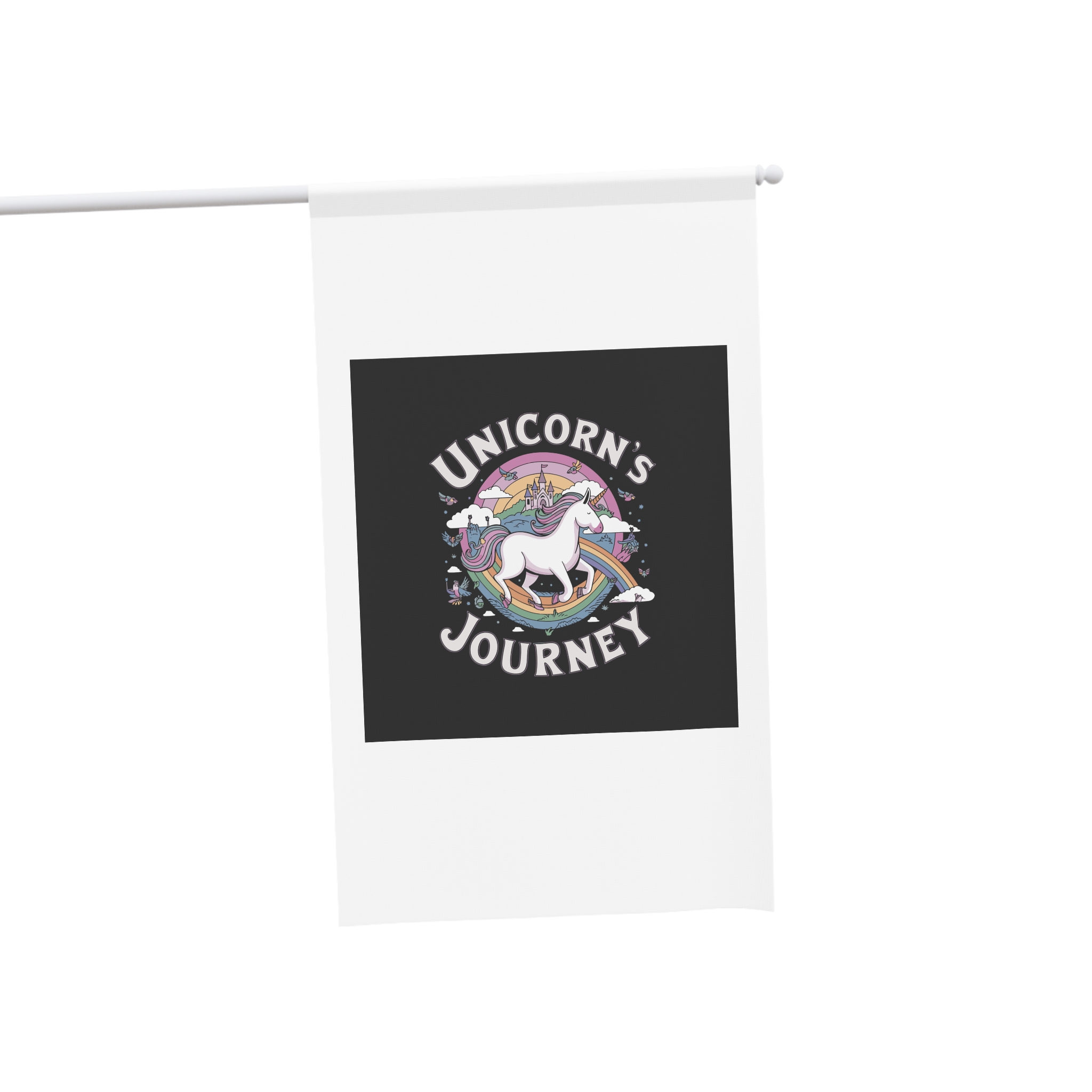 Unicorn Has Rainbow Its Back House Banner - Image 3