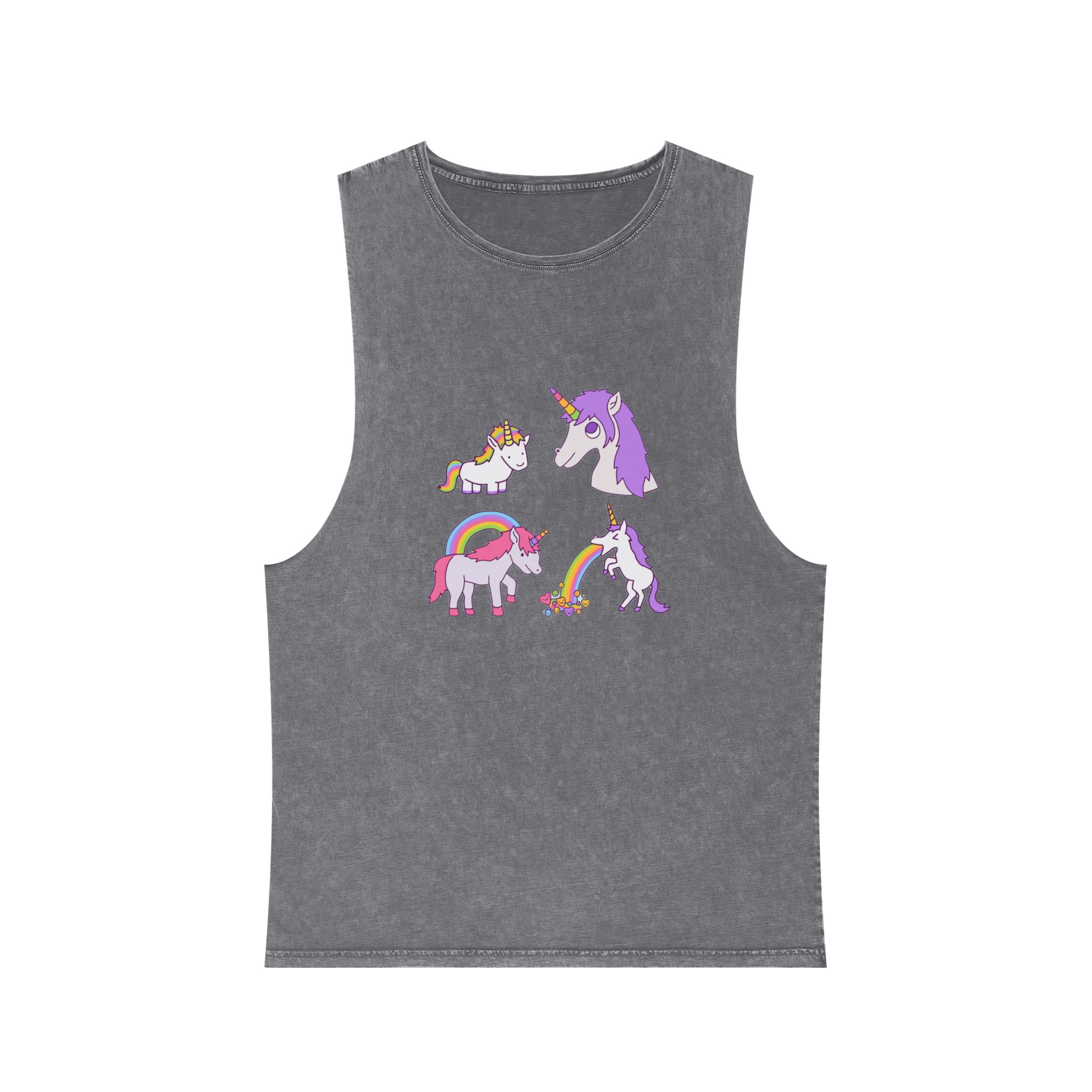 Unicorn V31 Unisex Stonewash Tank Top - Image 9