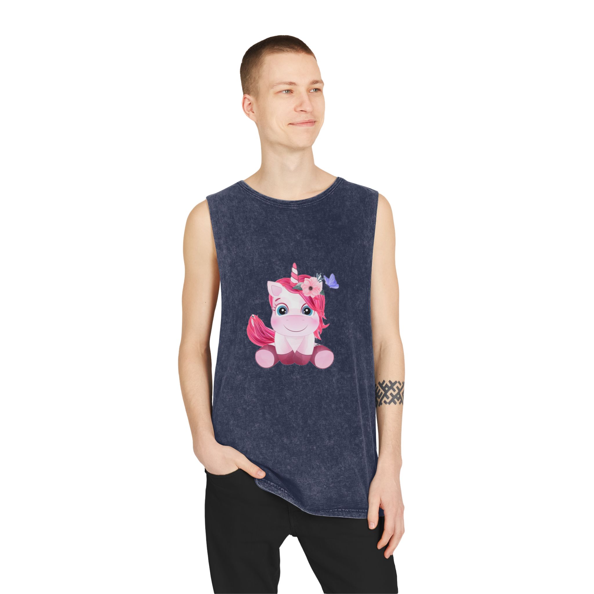 Unicorn V424 Unisex Stonewash Tank Top - Image 15