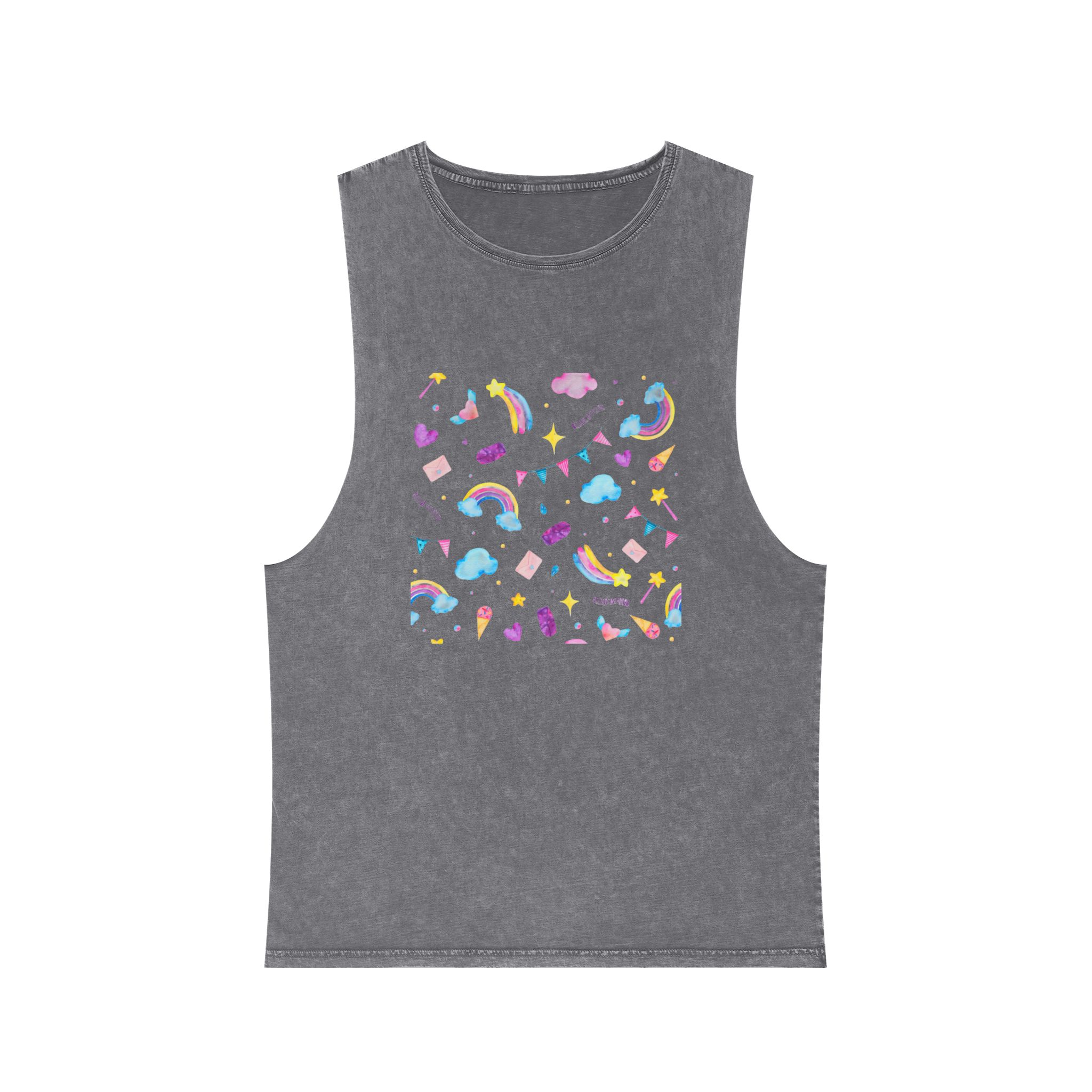 Unicorn V363 Unisex Stonewash Tank Top - Image 9