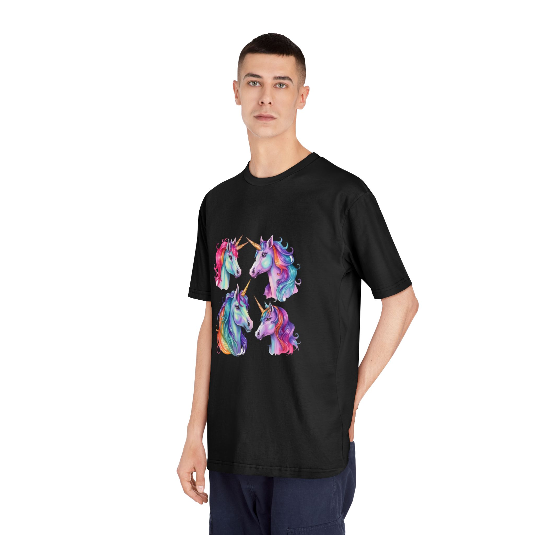 Unicorns 203 Unisex Classic Crewneck T Shirt - Image 8