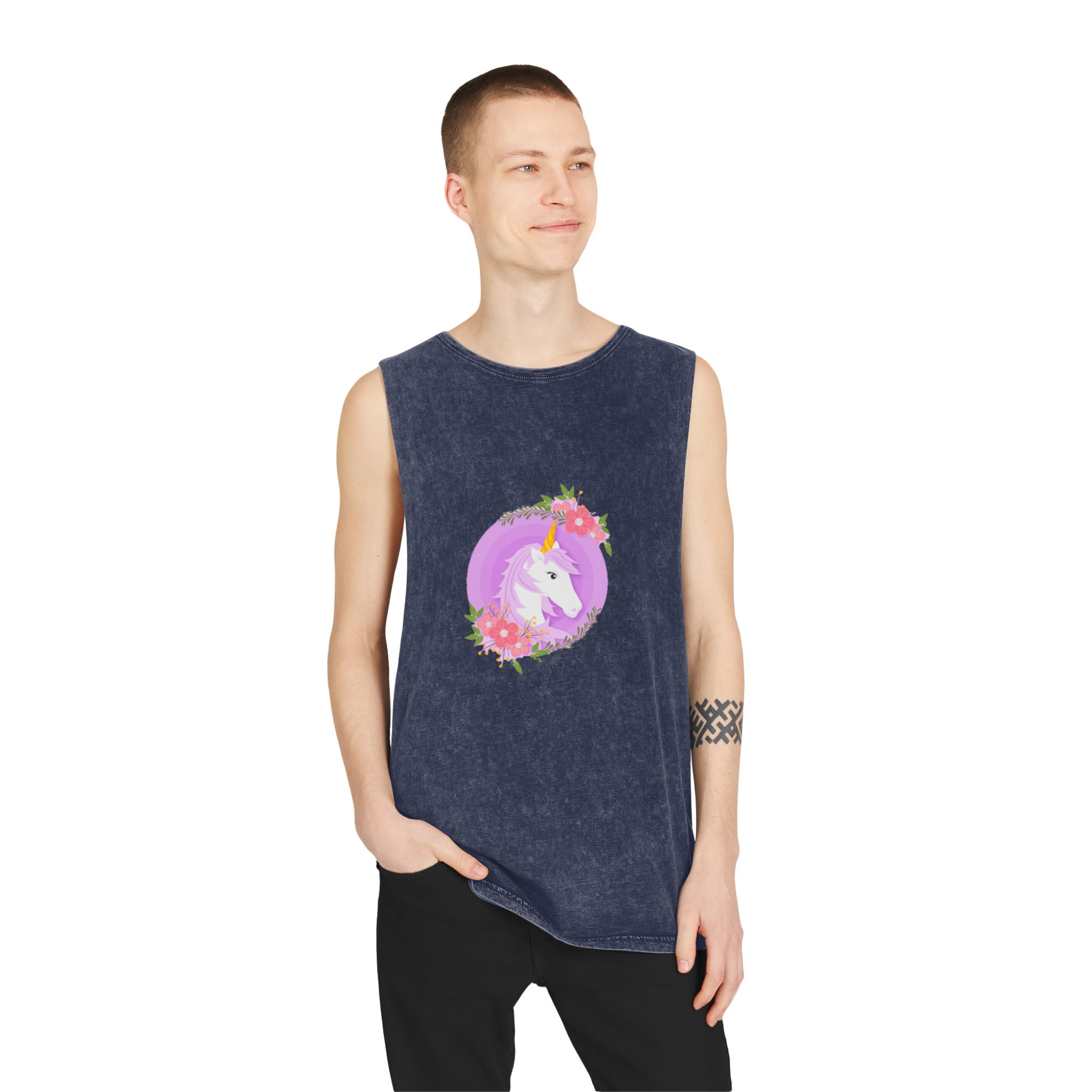 Unicorn V304 Unisex Stonewash Tank Top - Image 15