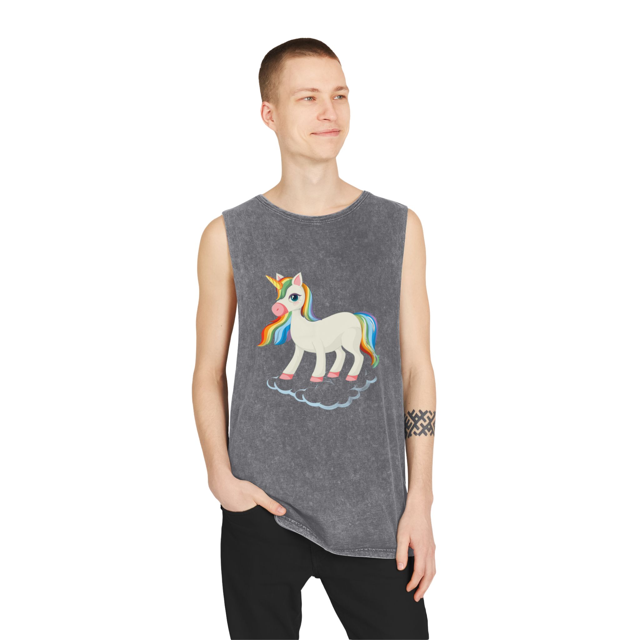 Unicorn V469 Unisex Stonewash Tank Top - Image 11