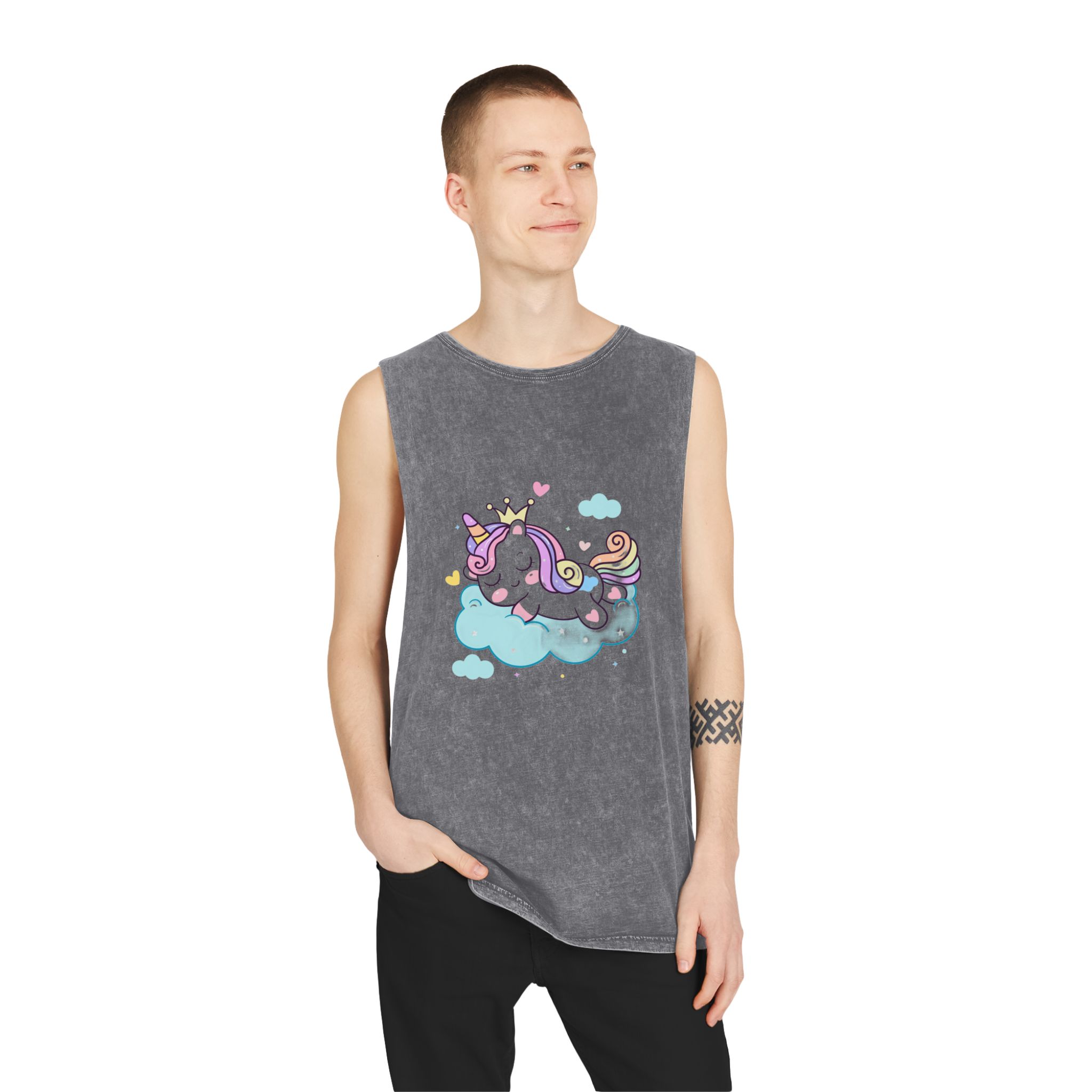 Unicorn V381 Unisex Stonewash Tank Top - Image 11