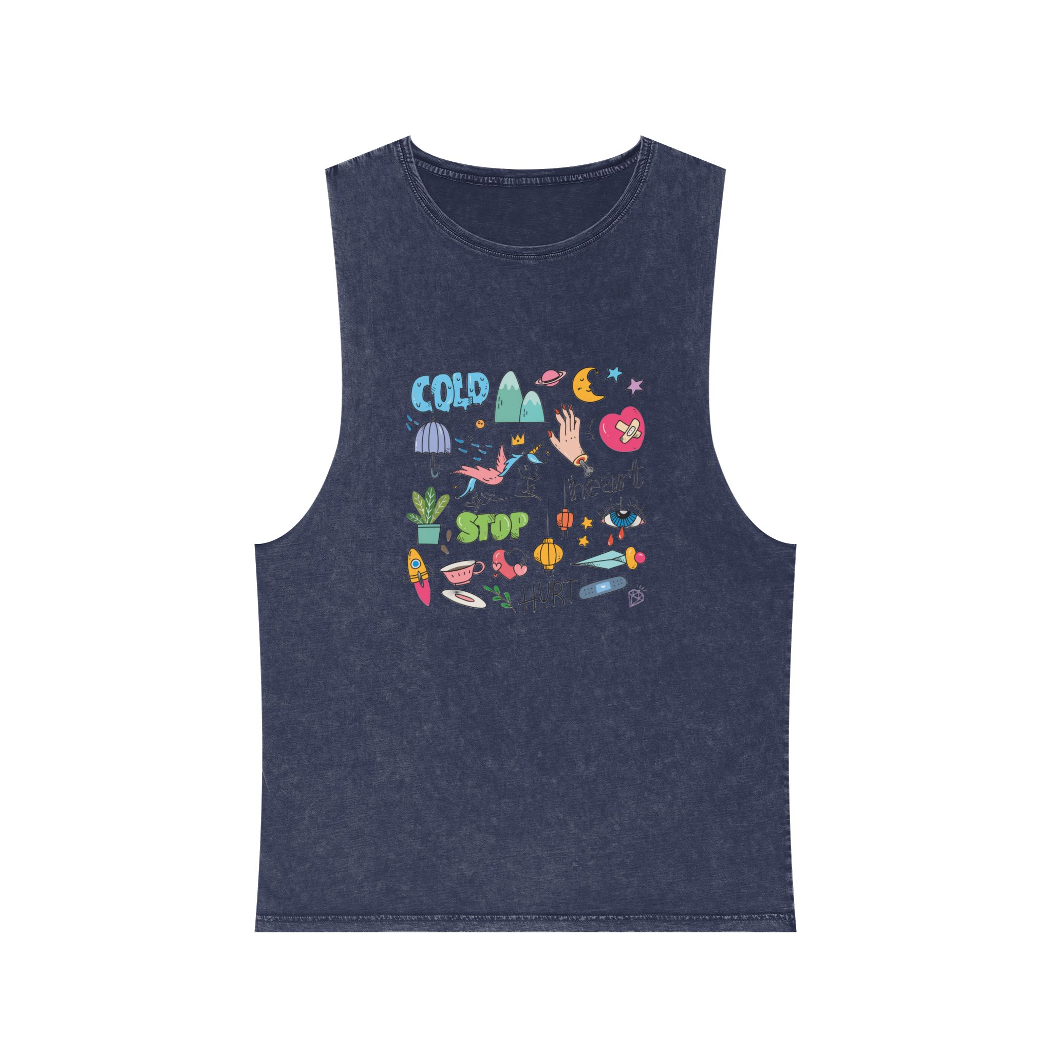 Unicorn V147 Unisex Stonewash Tank Top - Image 13