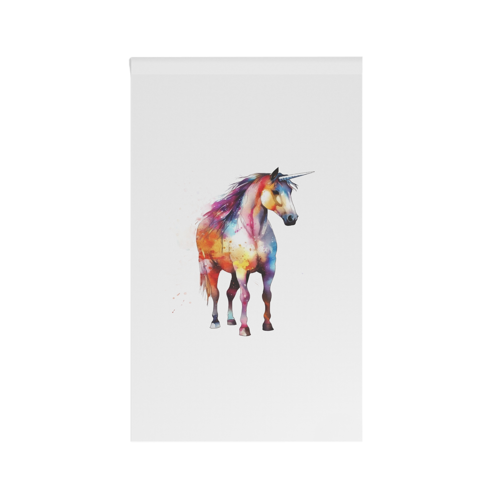 Unicorn With Rainbow Mane Tail House Banner