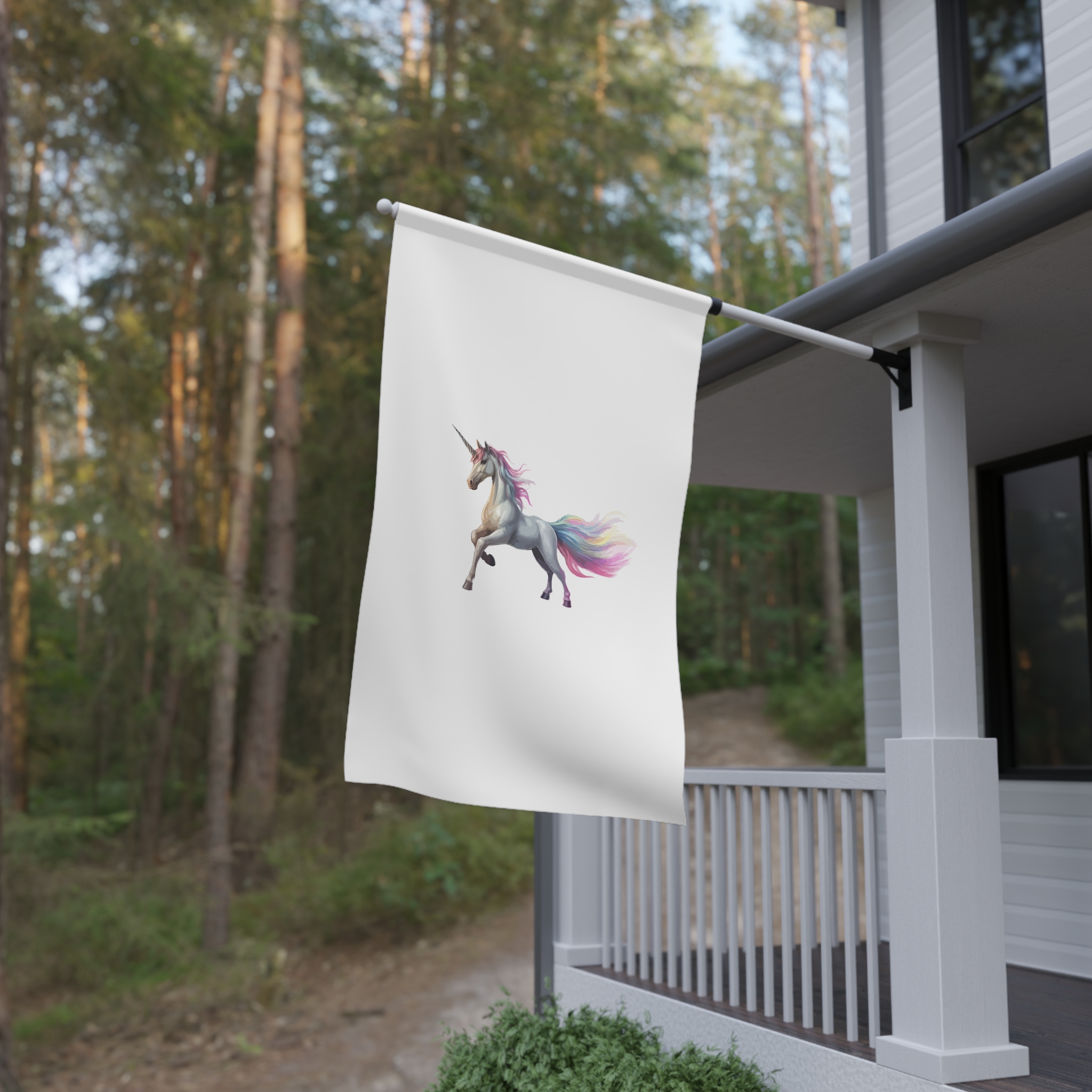 Unicorn With Rainbow Its Tail House Banner - Image 4