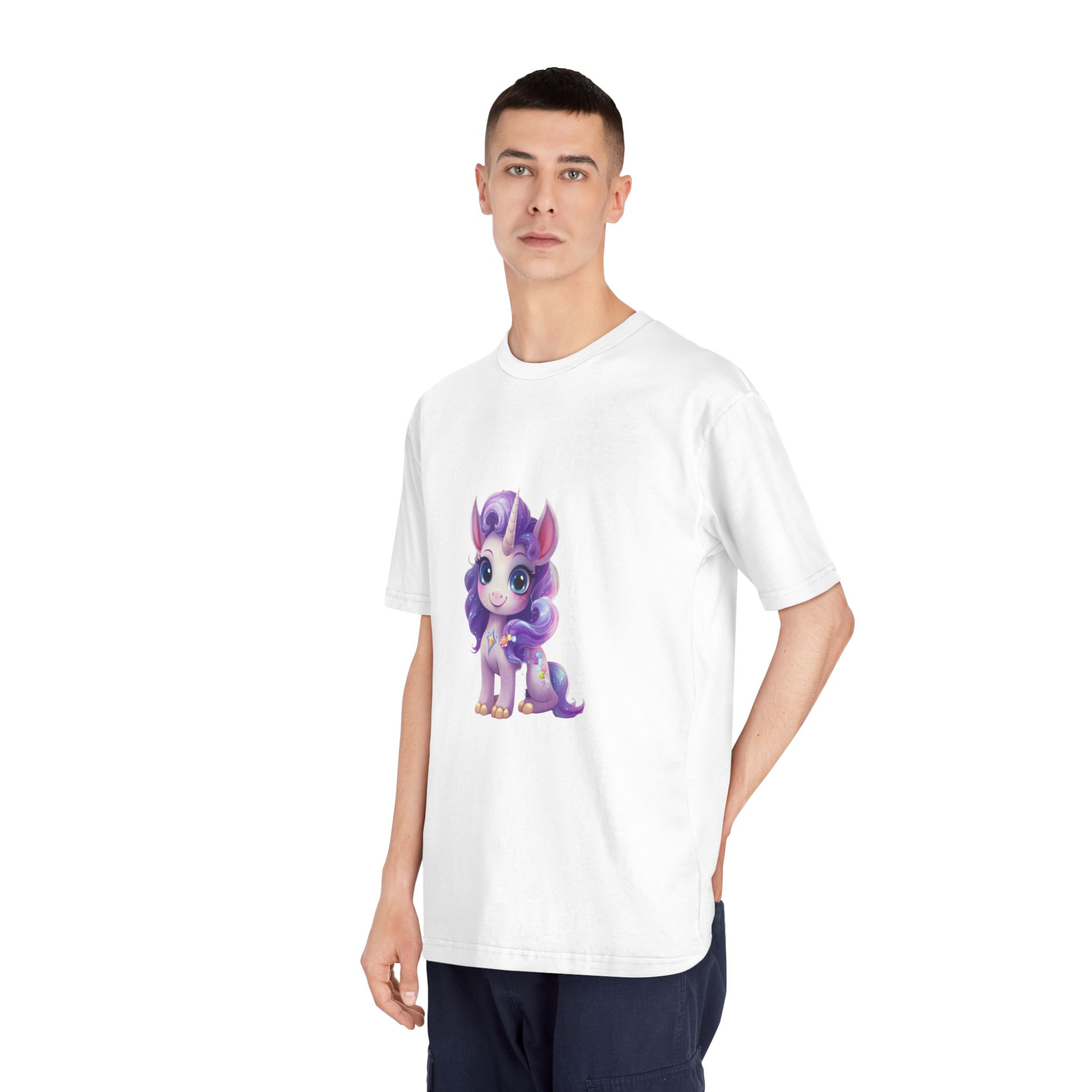 Unicorns 387 Unisex Classic Crewneck T Shirt - Image 4
