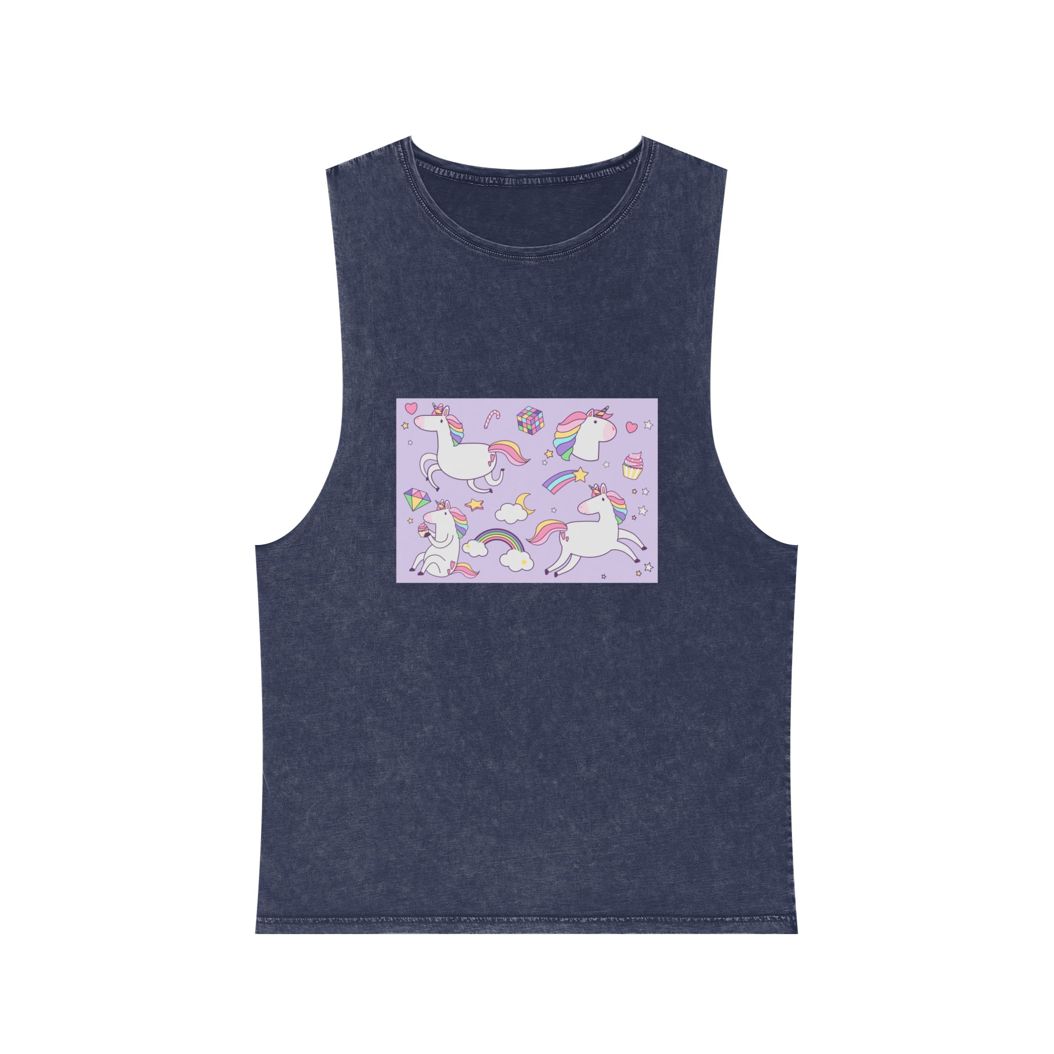 Unicorn V145 Unisex Stonewash Tank Top - Image 13