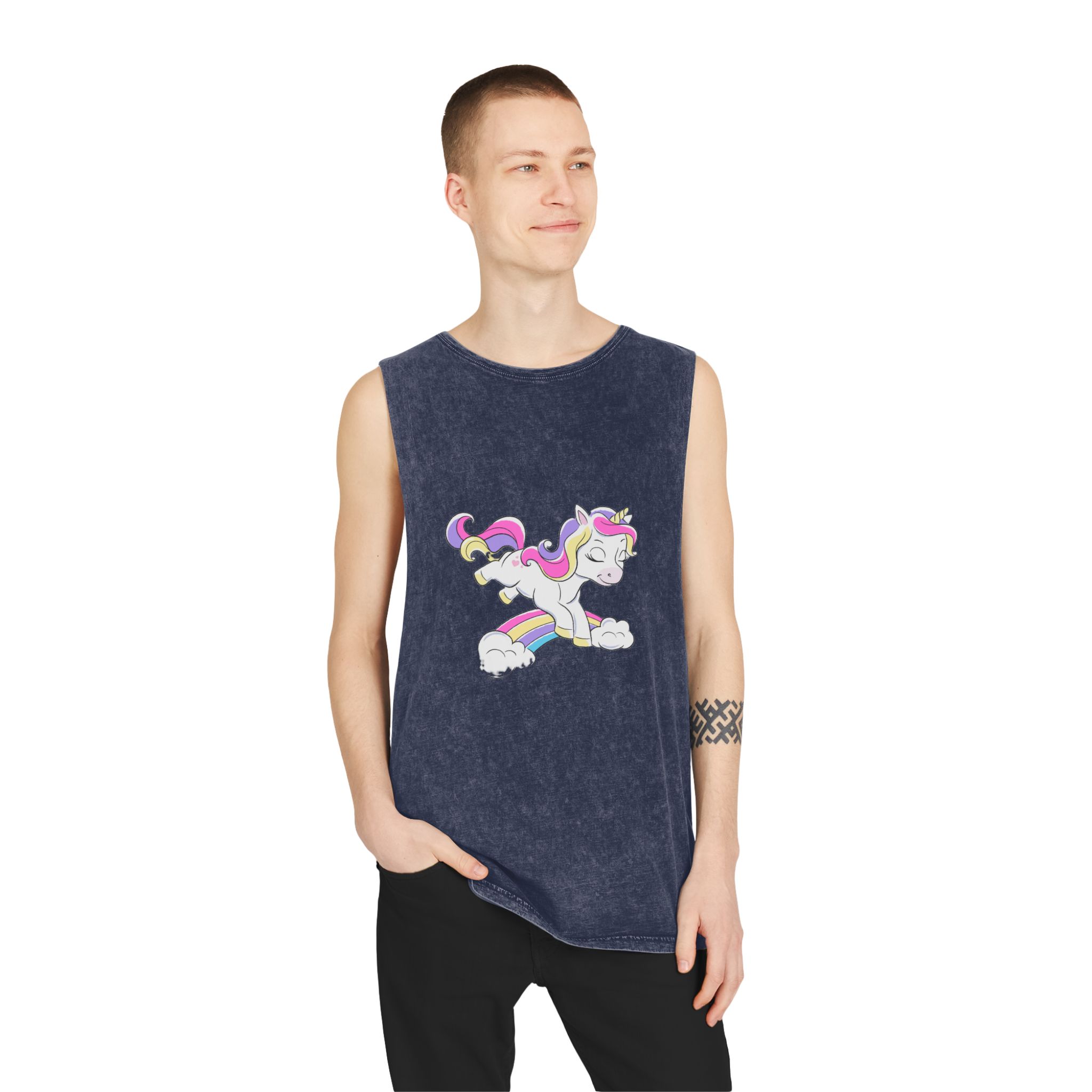 Unicorn V503 Unisex Stonewash Tank Top - Image 15