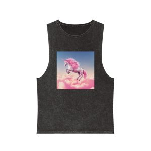 Magical Mythical Unicorn Creature 3 Unisex Stonewash Tank Top