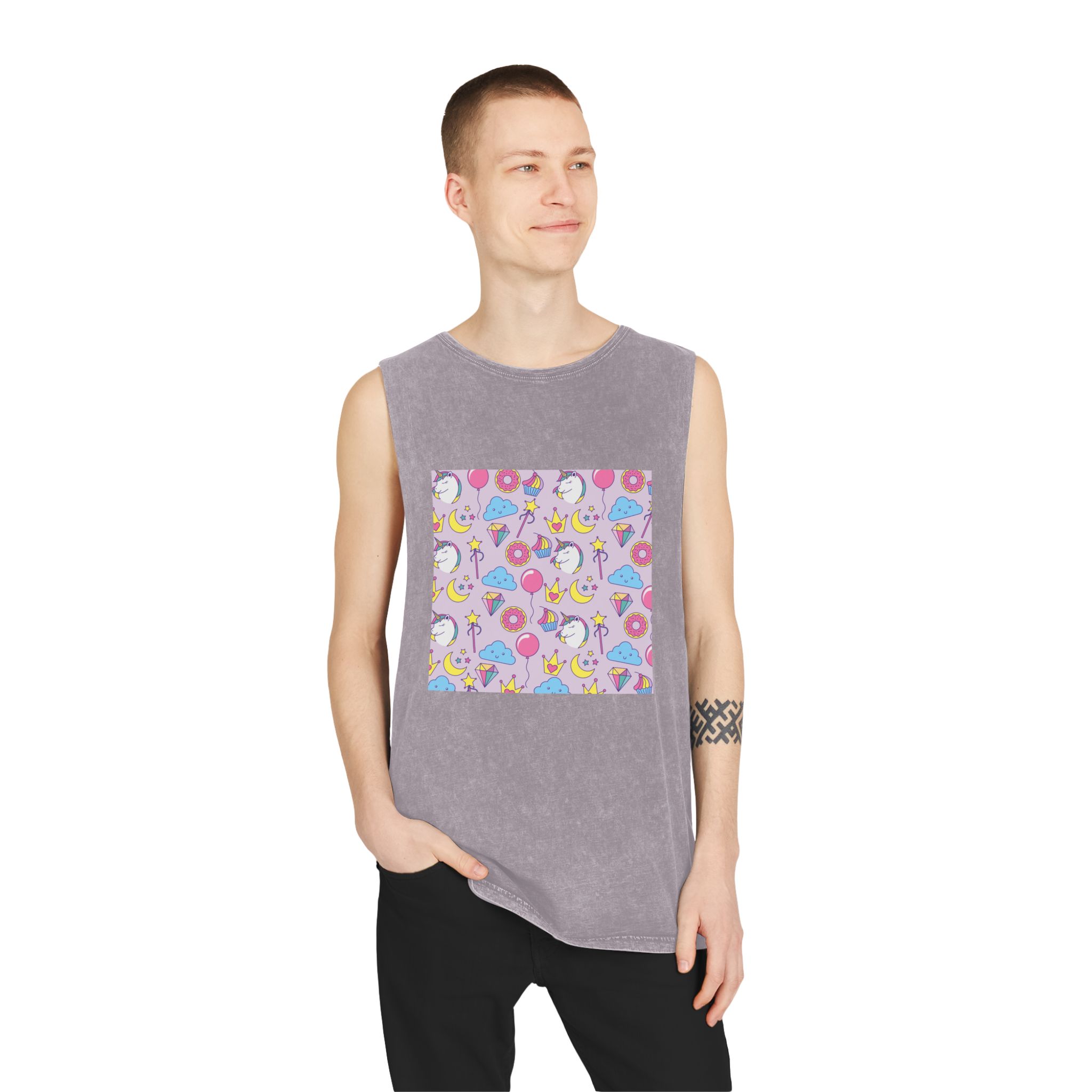 Unicorn V355 Unisex Stonewash Tank Top - Image 19