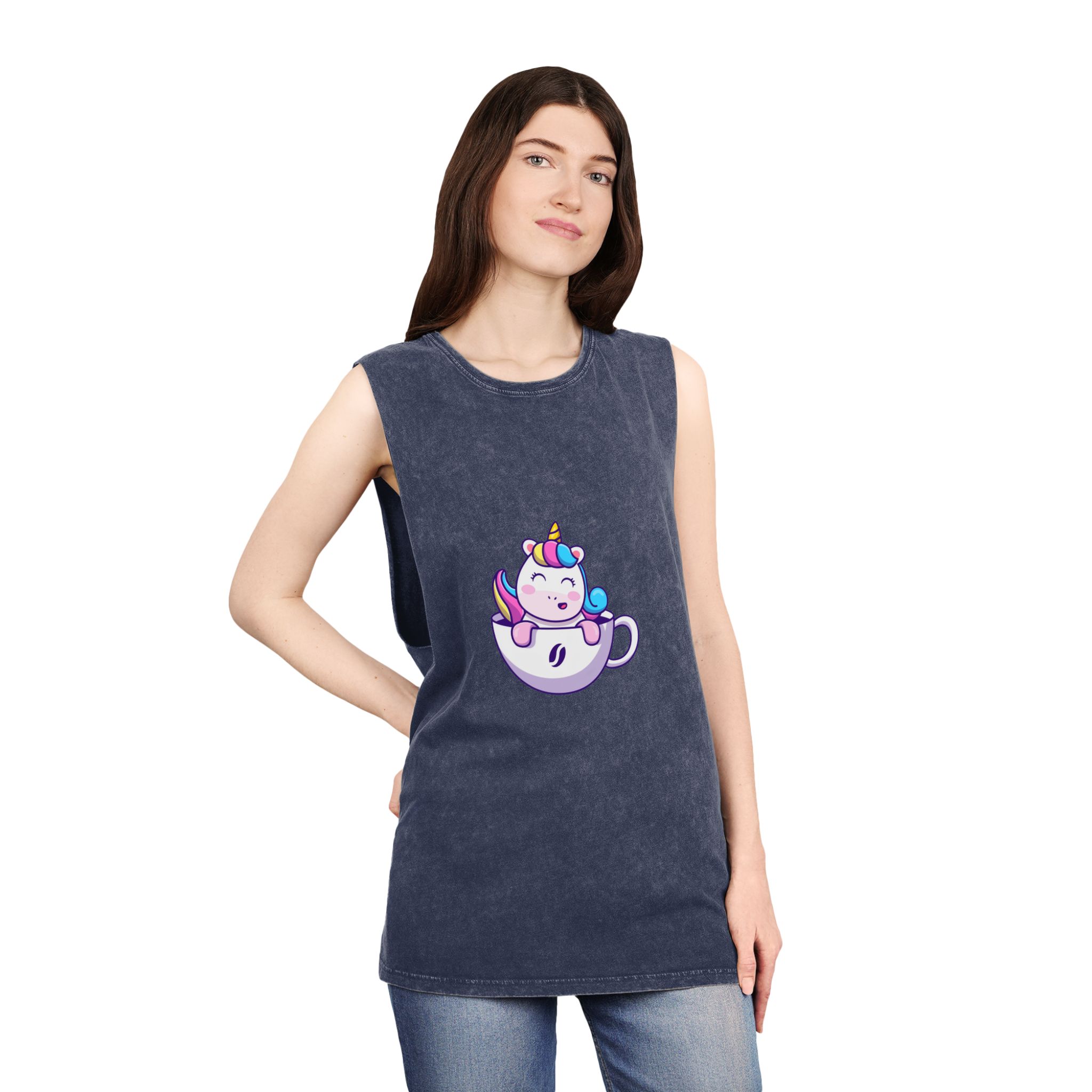 Unicorn V506 Unisex Stonewash Tank Top - Image 16