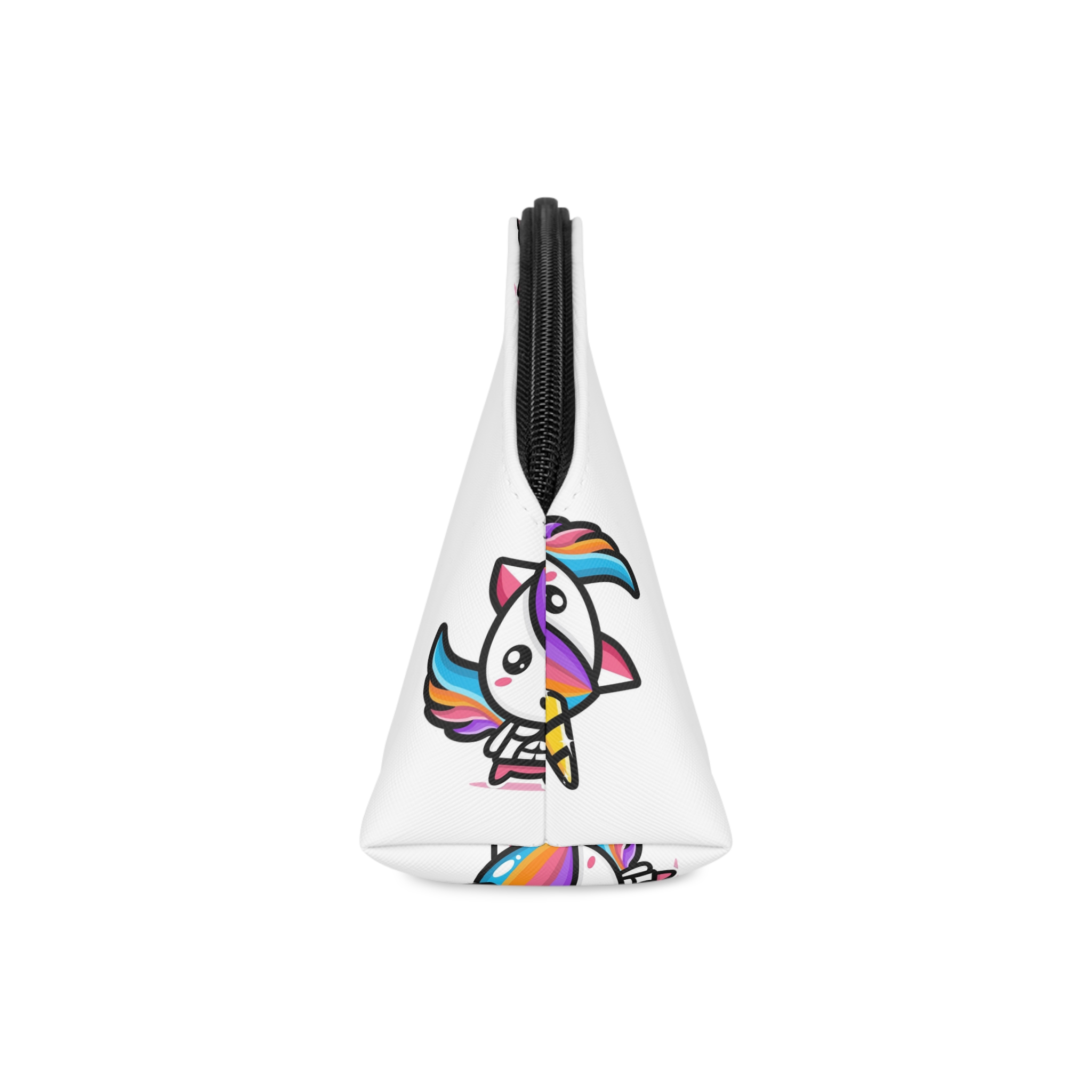 Cute Unicorn Mascot Design (4) Makeup Bag - Image 4