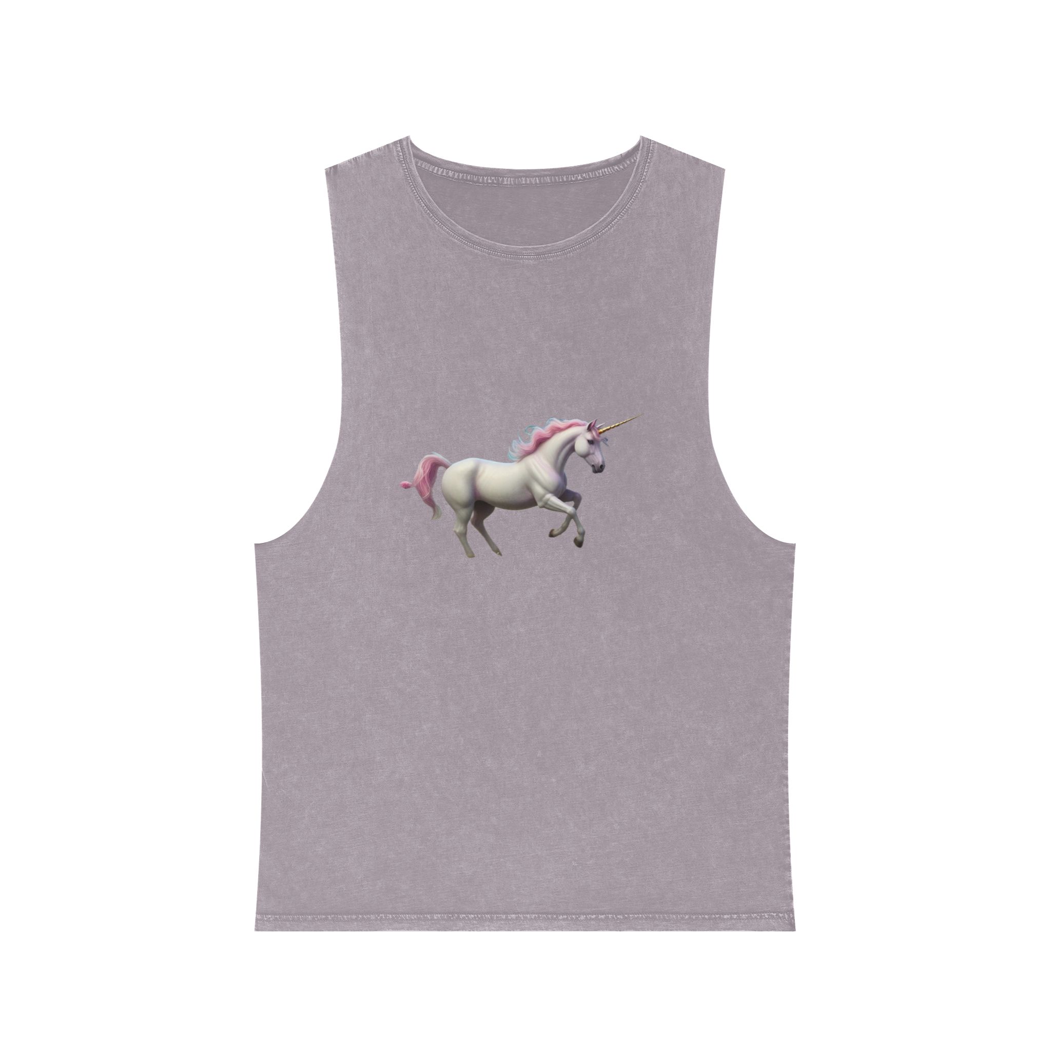 Beautiful Unicorn Running Magical Meadow Unicorn Background Images Whimsical Unicorn (54) Unisex Stonewash Tank Top - Image 17