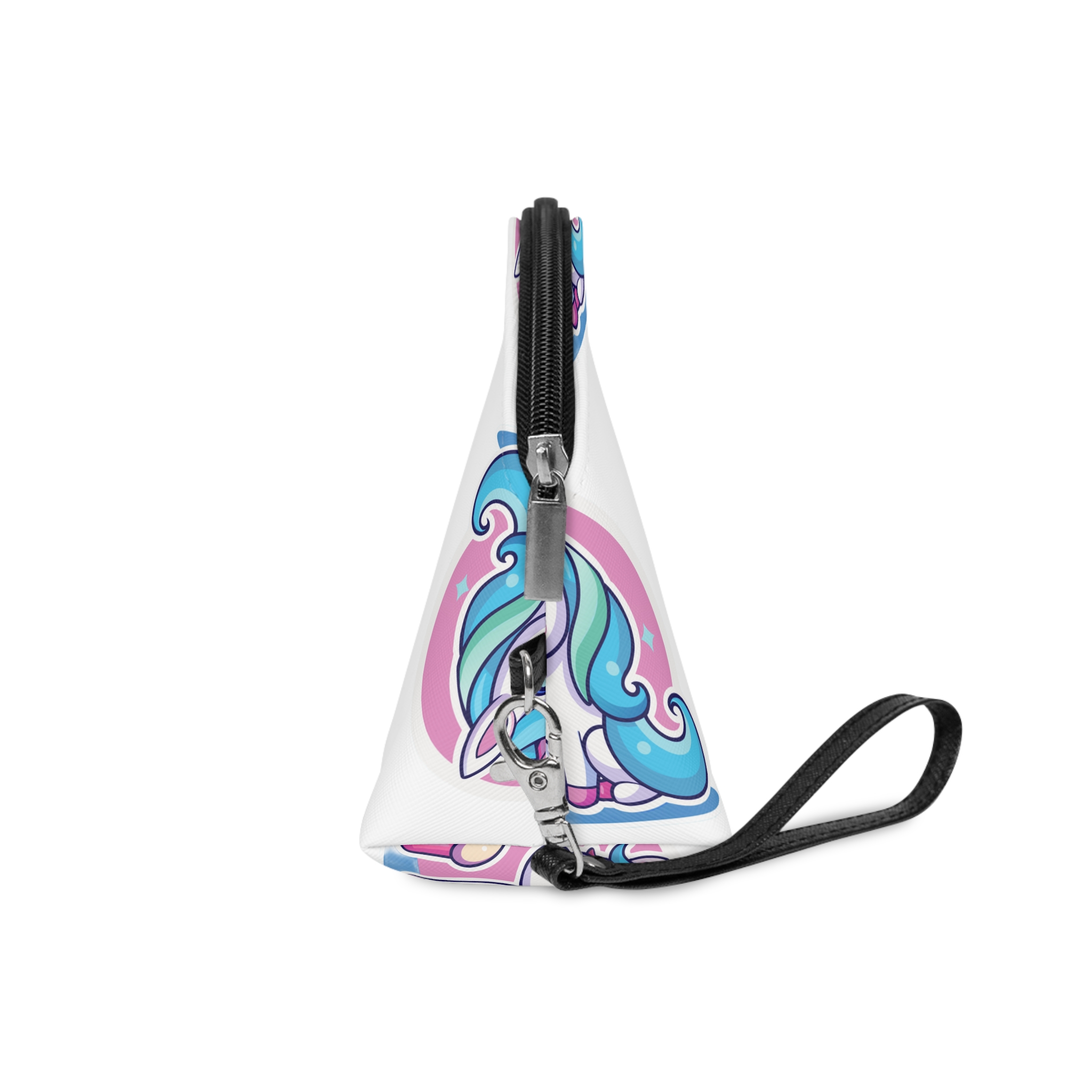 Vector Cute Unicorn Cartoon With Birthday Cake Makeup Bag - Image 3