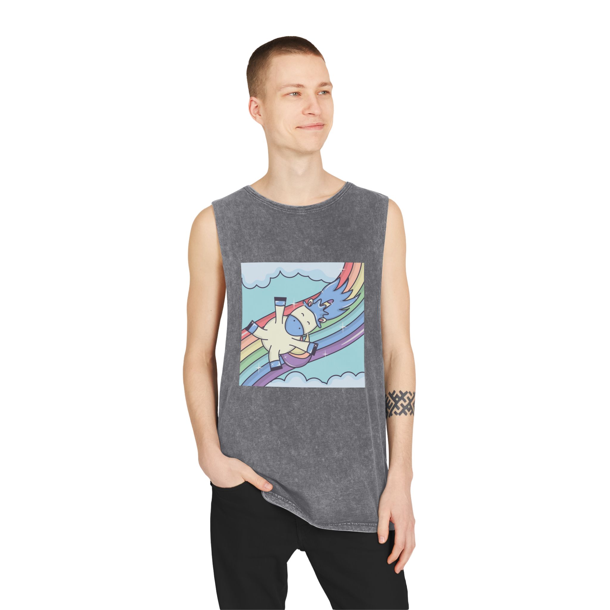 Unicorn V352 Unisex Stonewash Tank Top - Image 11